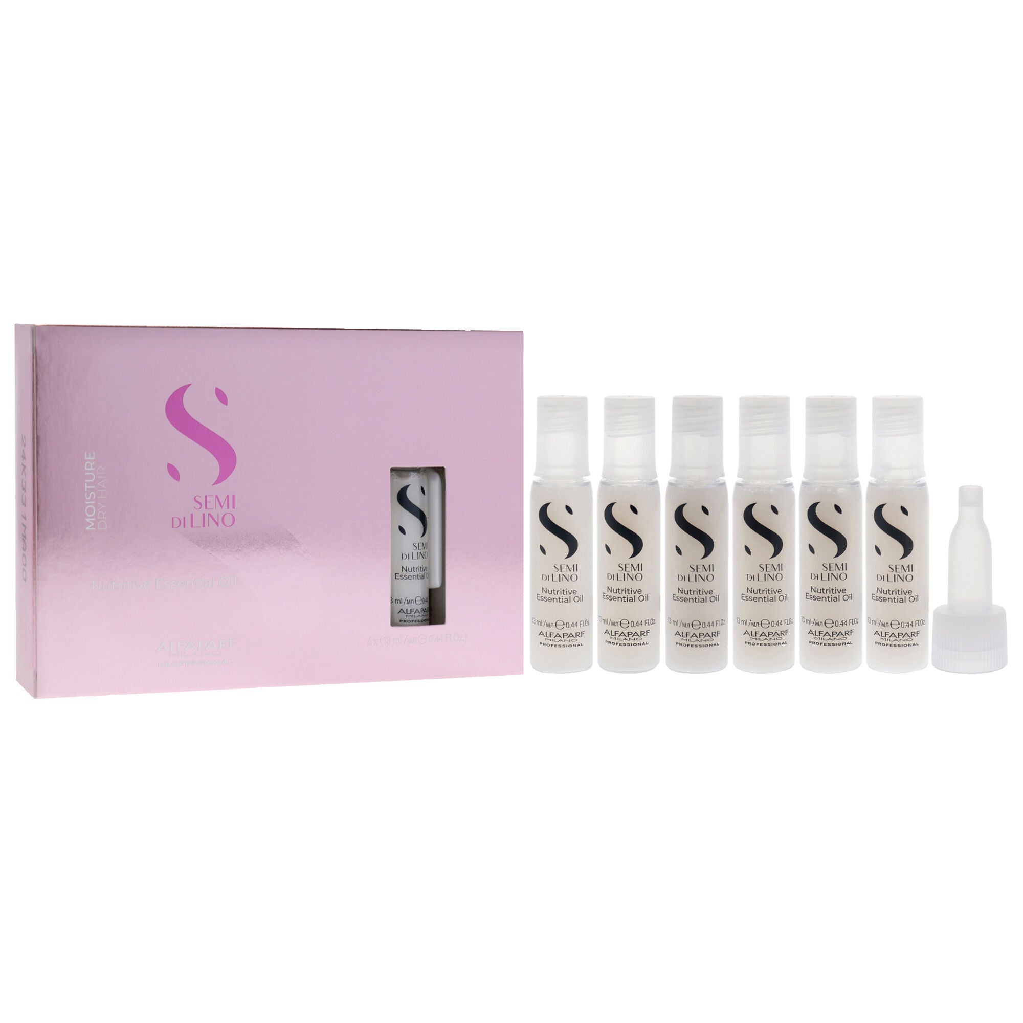 Semi Di Lino Moisture Nutritive Essential Oil by Alfaparf Milano for Unisex - 6 x 0.44 oz Oil, See Description, alternate image number 2