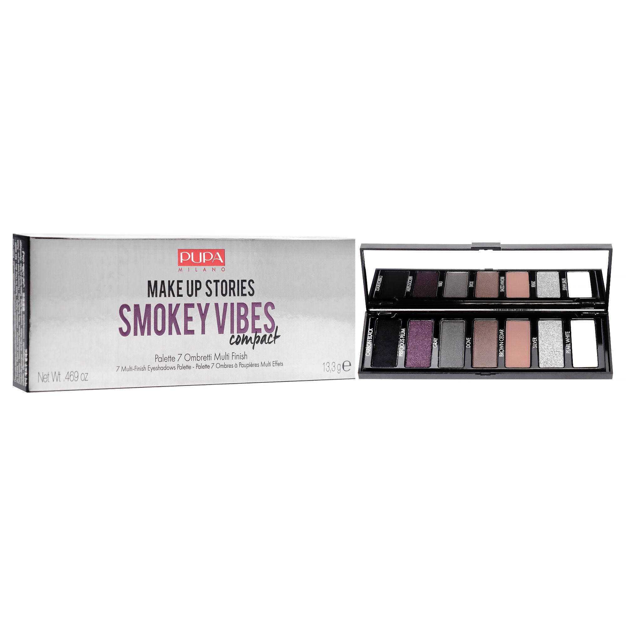 Make Up Stories Compact Palette - 002 Smokey Vibes by Pupa Milano for Women - 0.469 oz Eye Shadow, See Description, alternate image number 1