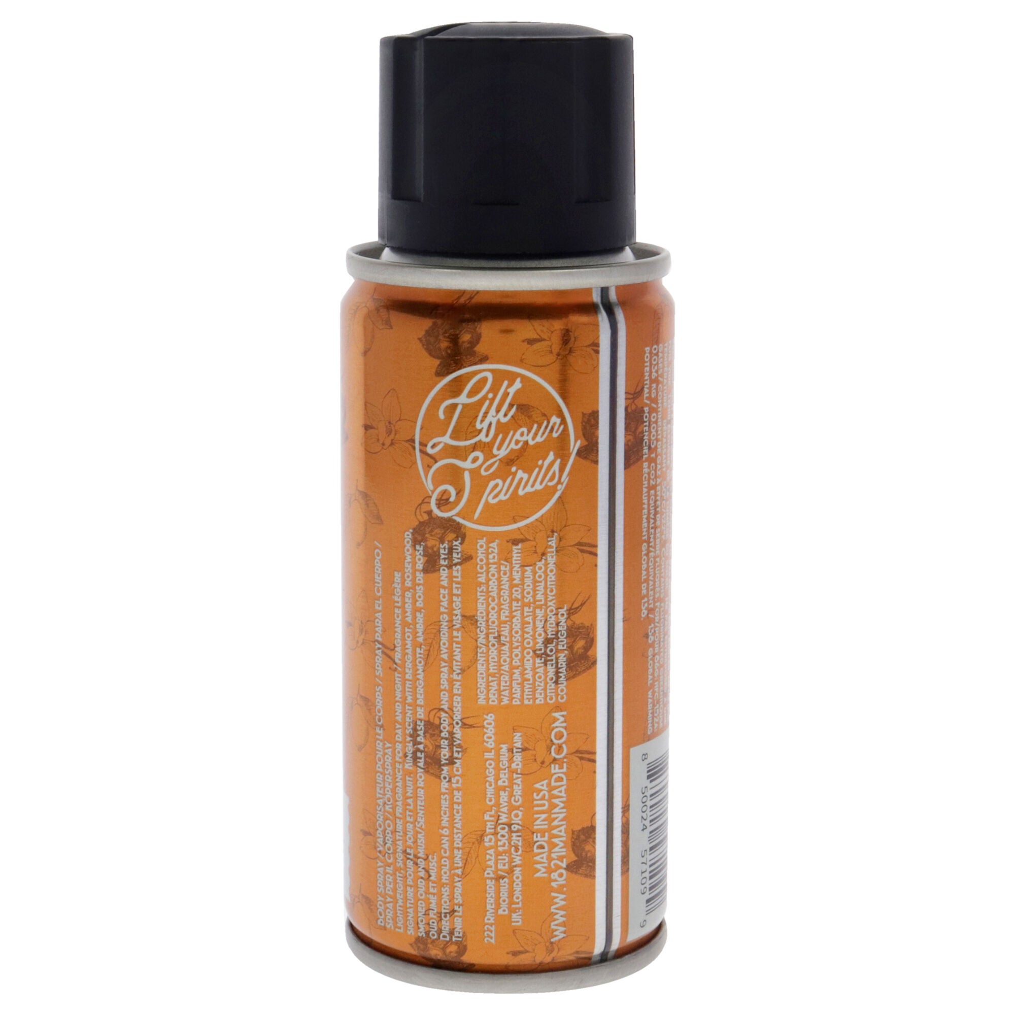 Spirits Spritzer - Noble Oud by 18.21 Man Made for Men - 3.4 oz Body Spray, See Description, alternate image number 1