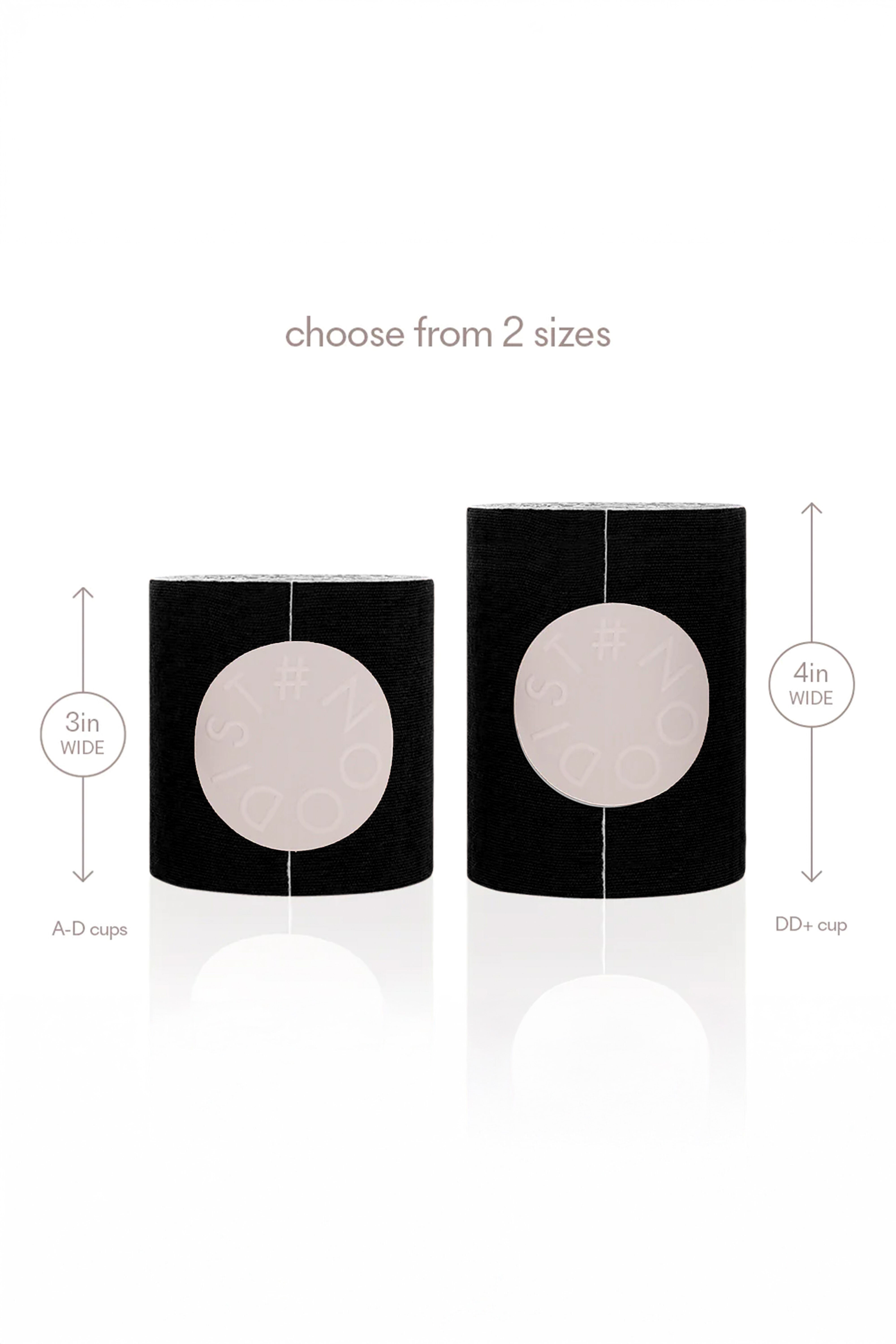 Shape Tape 3 inches Wide Breast Tape, Black Onyx / Black, alternate image number 2