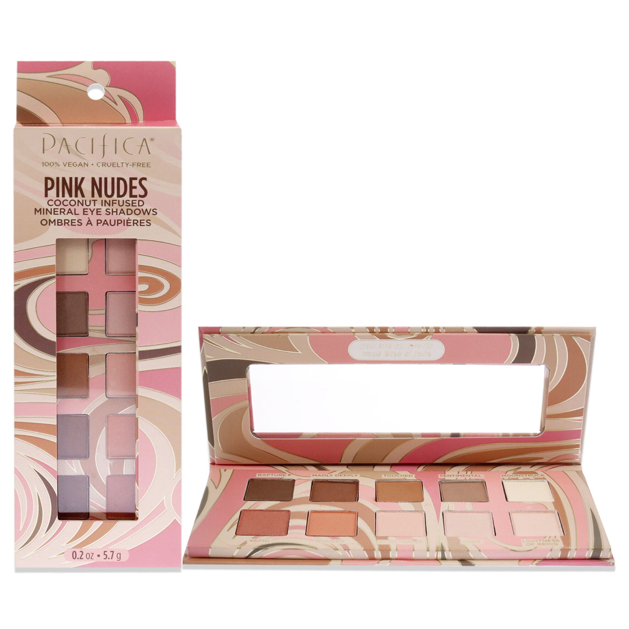 Mineral Eyeshadows - Pink Nudes by Pacifica for Women - 0.2 oz Eye Shadow, See Description, hi-res image number 0