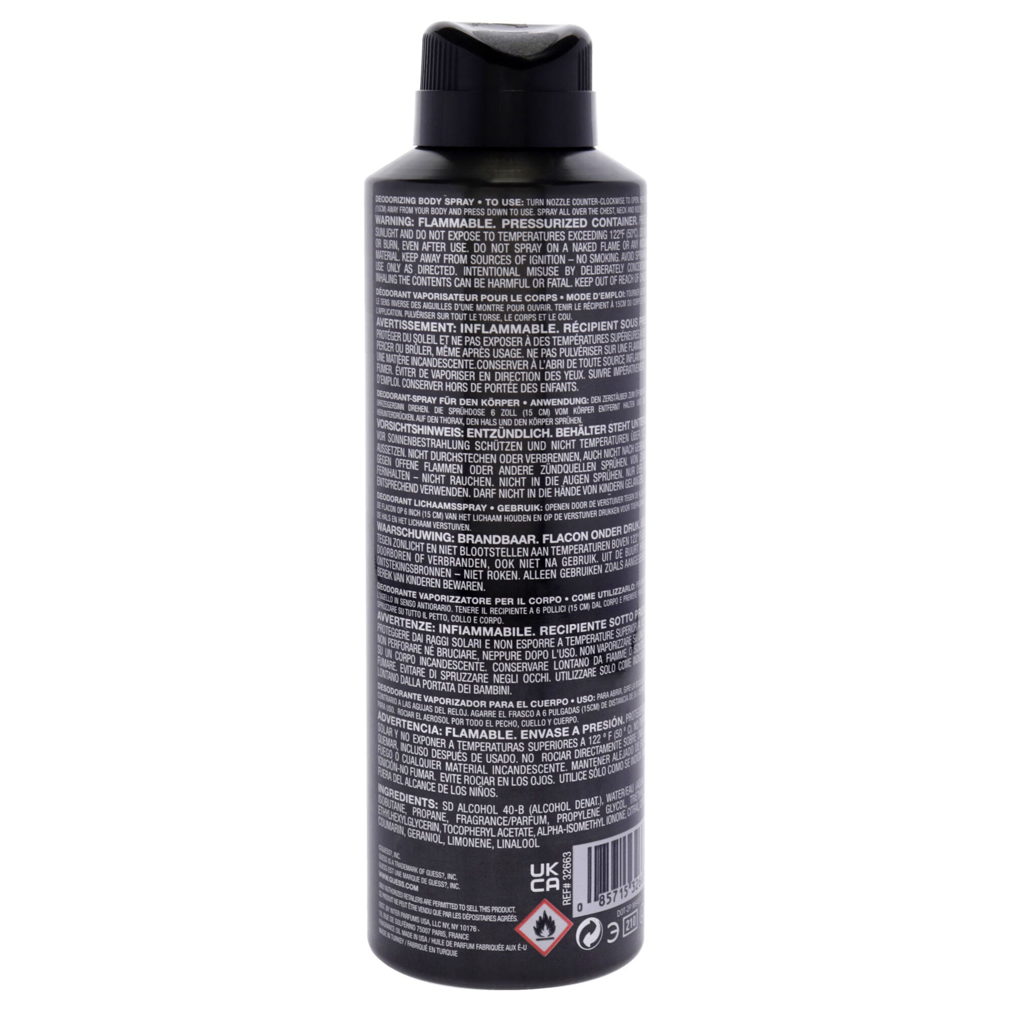 Guess Uomo by Guess for Men - 6 oz Body Spray, Clear, alternate image number 1