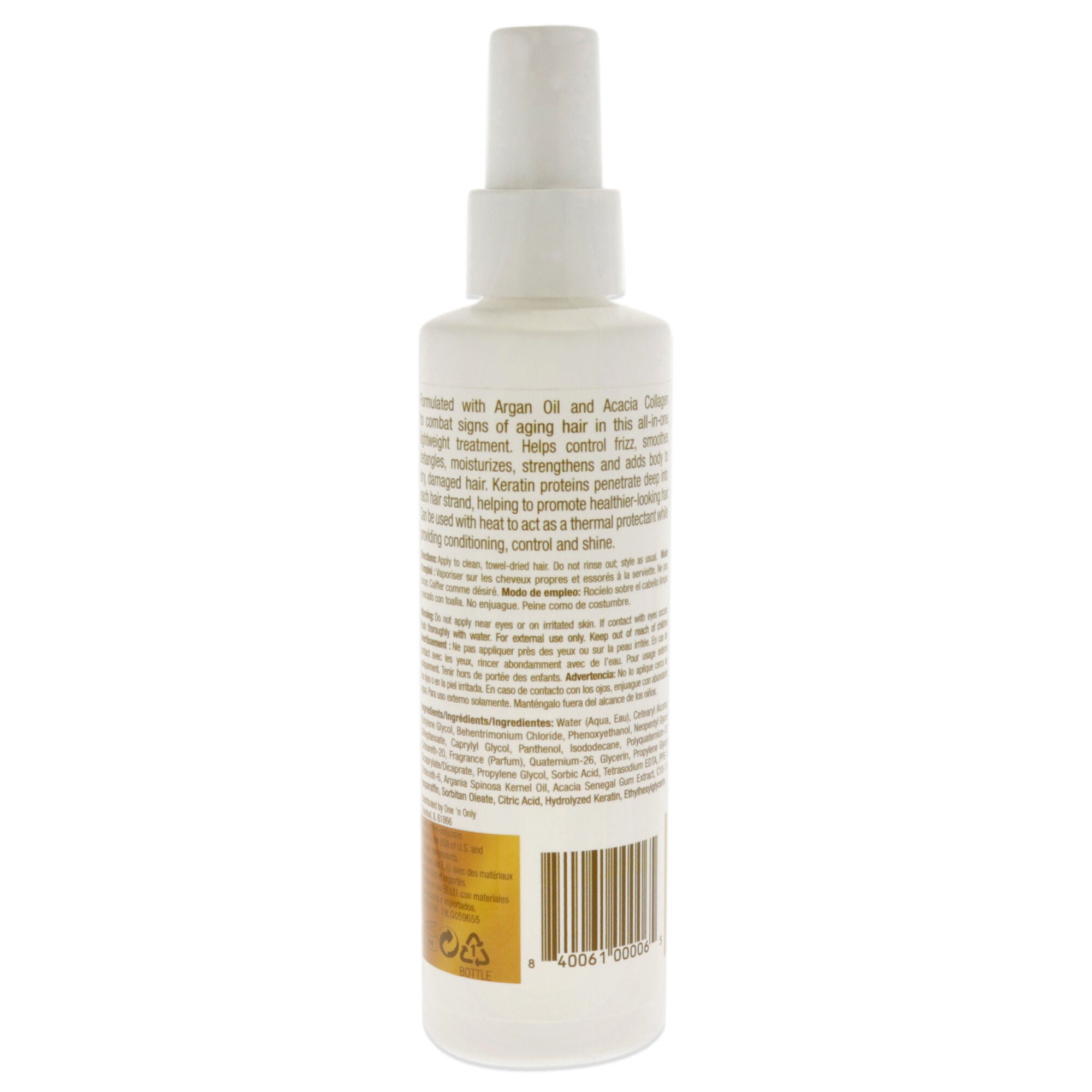 Argan Oil 12-In-1 Daily Treatment Spray by One n Only for Unisex - 6 oz Treatment, See Description, alternate image number 1