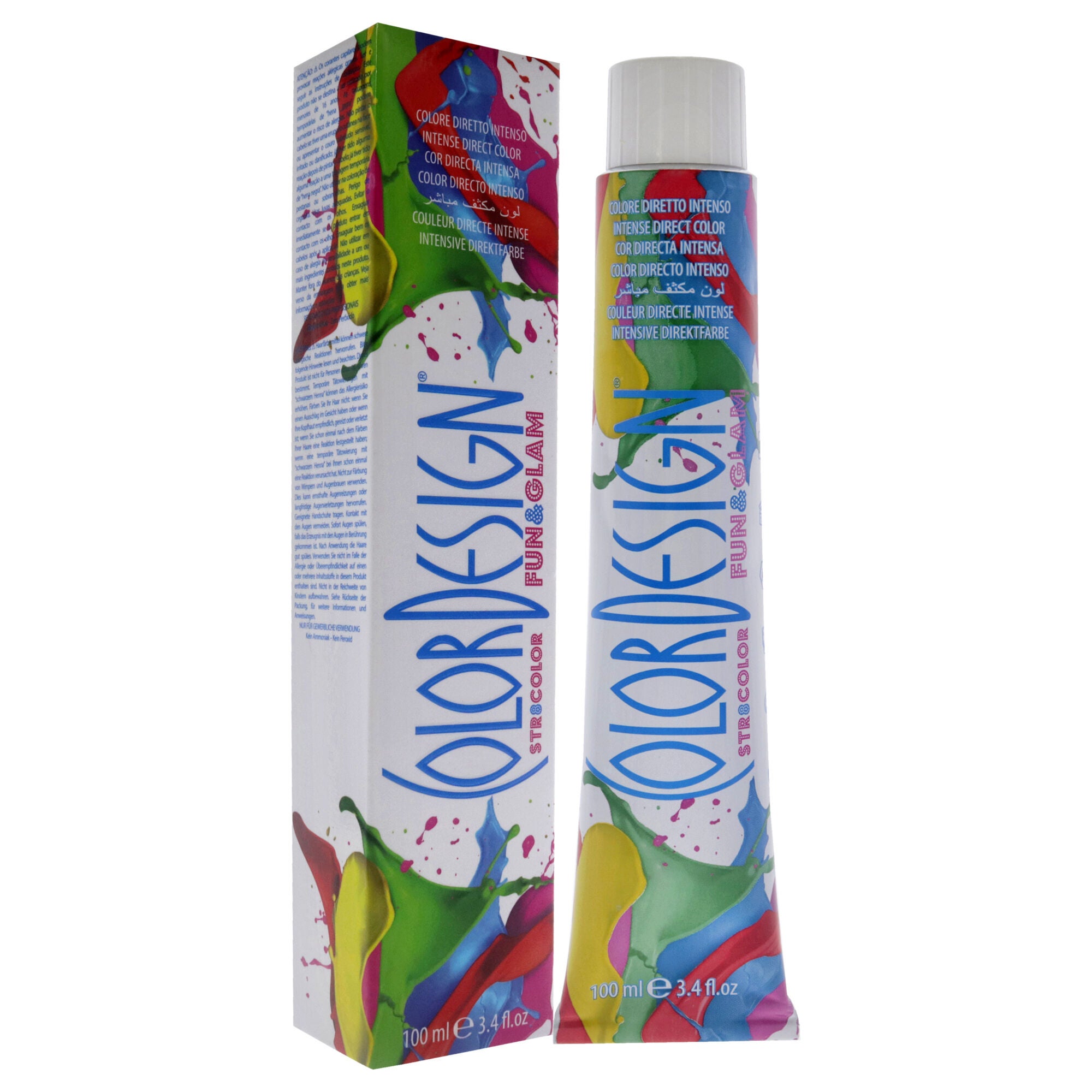 Fun and Glam Demi-Permanent Hair Color - Fresh Orange by ColorDesign for Unisex - 3.4 oz Hair Color, See Description, alternate image number 2