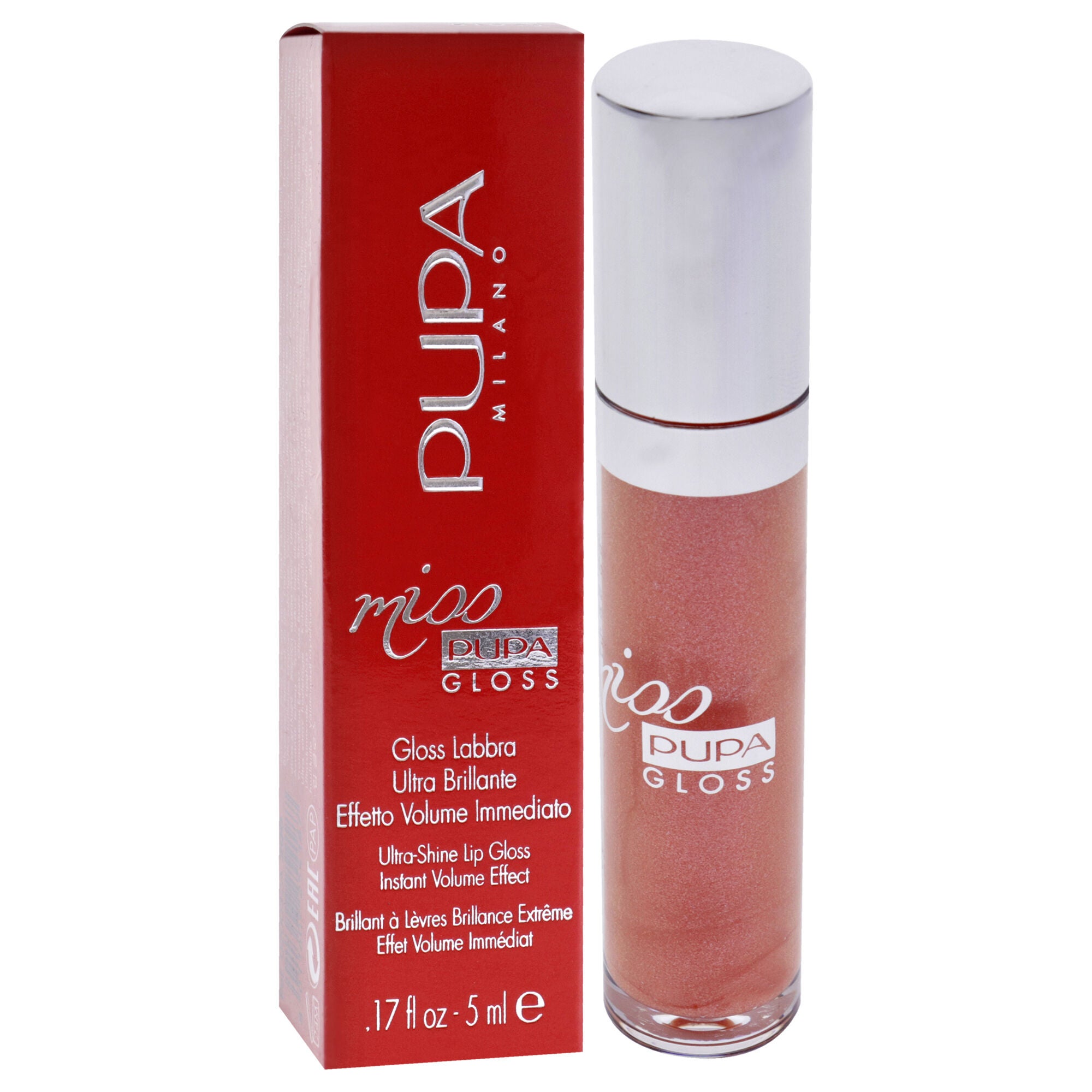 Miss Pupa Gloss Ultra-Shine Lip Gloss - 200 Juicy Glaze by Pupa Milano for Women - 0.17 oz Lip Gloss, See Description, alternate image number 1