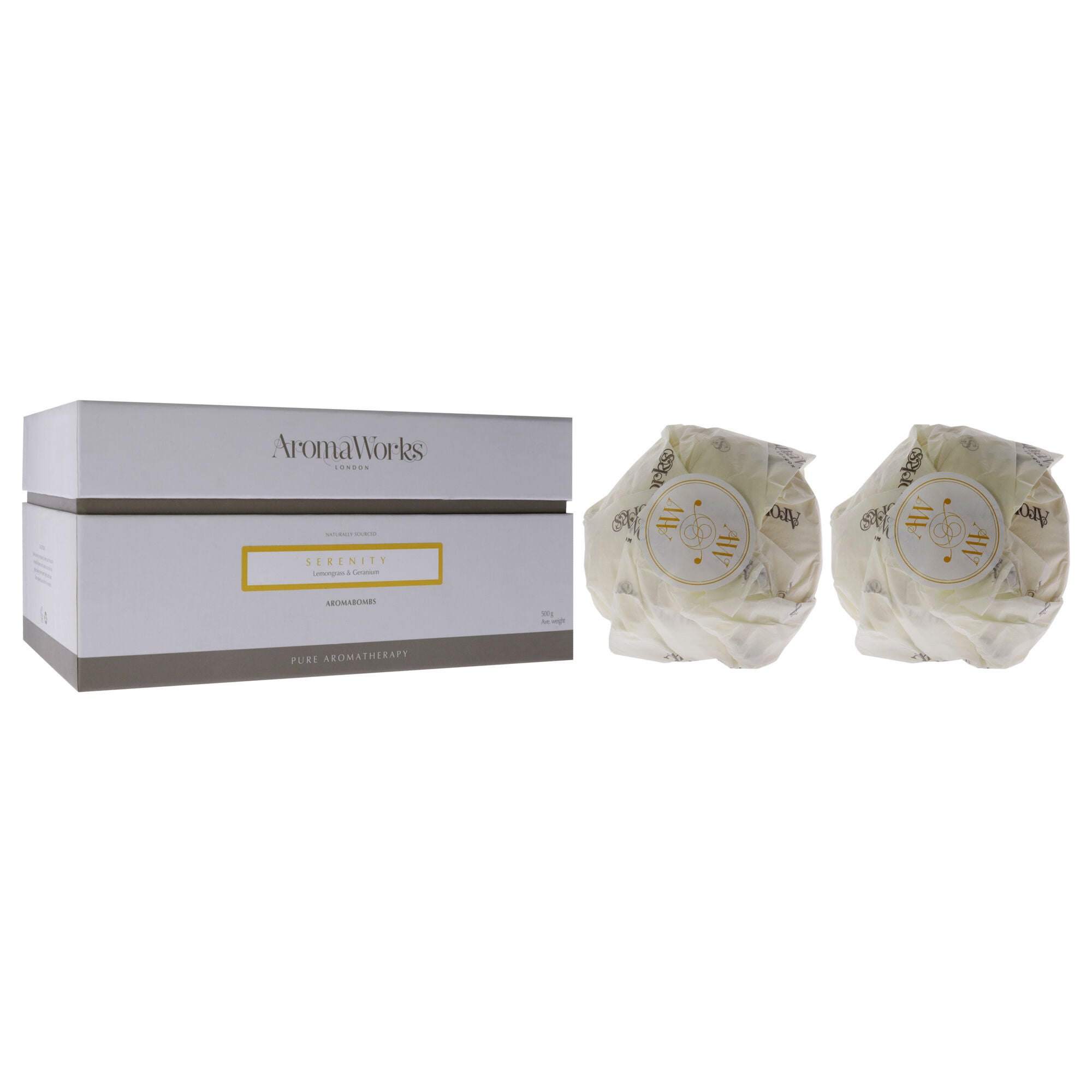 Serenity AromaBomb Duo by Aromaworks for Unisex - 2 x 17.6 oz Bath Bomb, See Description, alternate image number 2