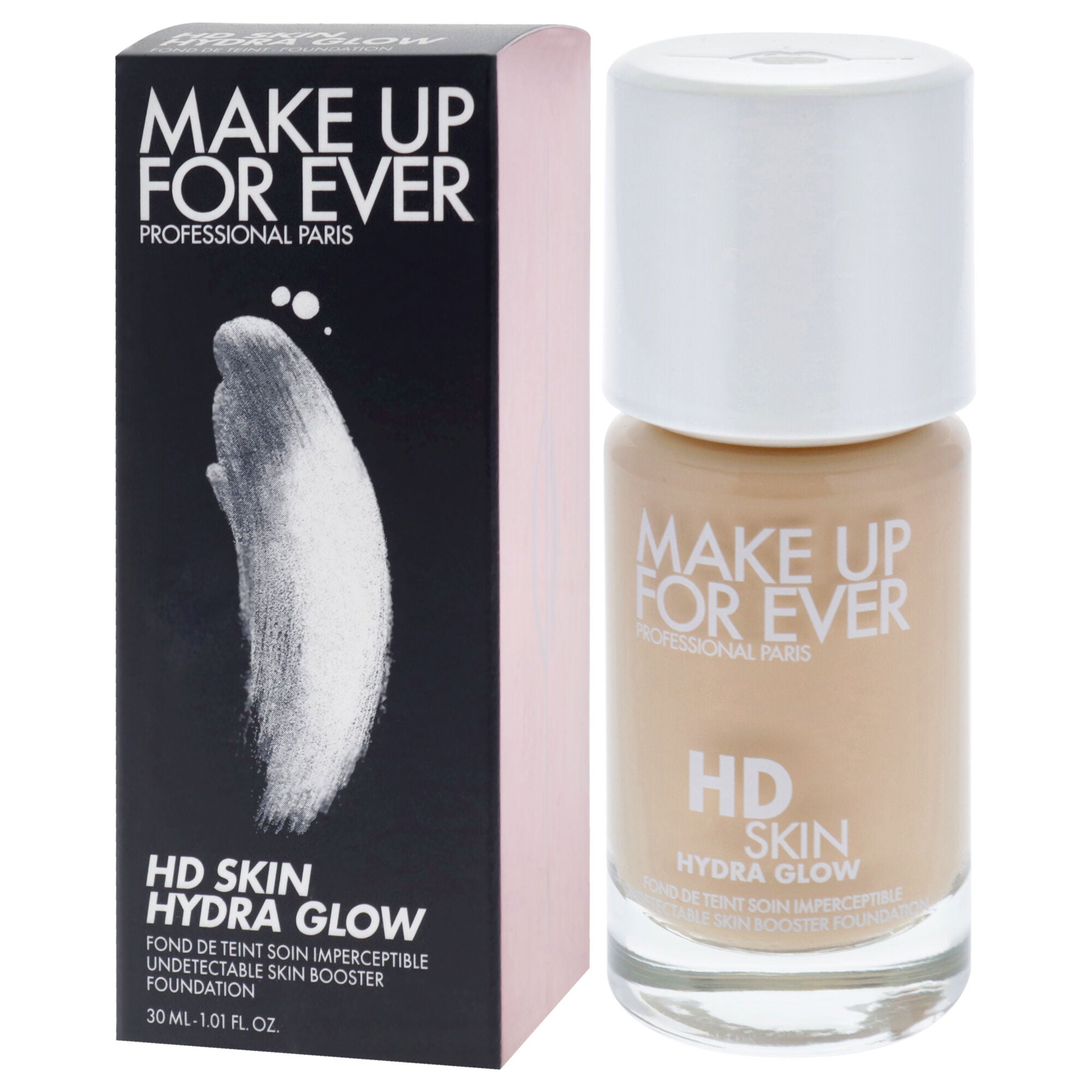 HD Skin Hydra Glow - 1Y08 Warm Porcelain by Make Up For Ever for Women - 1.01 oz Foundation, Beige, alternate image number 3
