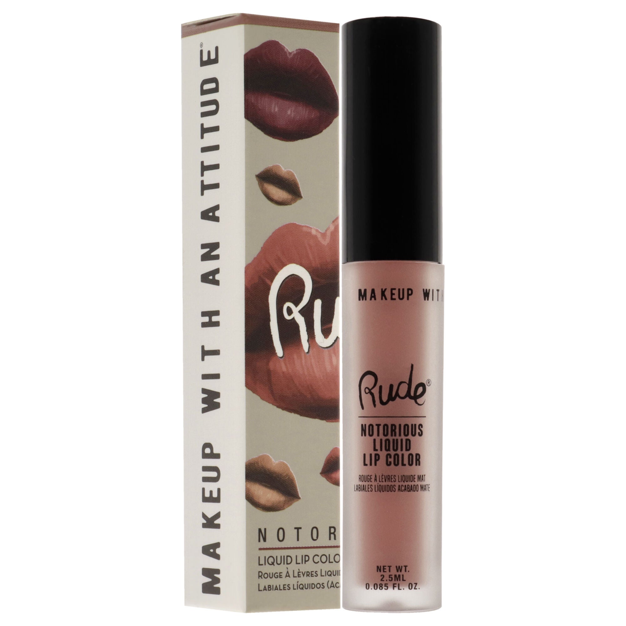 Notorious Liquid Lip Color - False Hope by Rude Cosmetics for Women - 0.1 oz Lipstick, , alternate image number 6