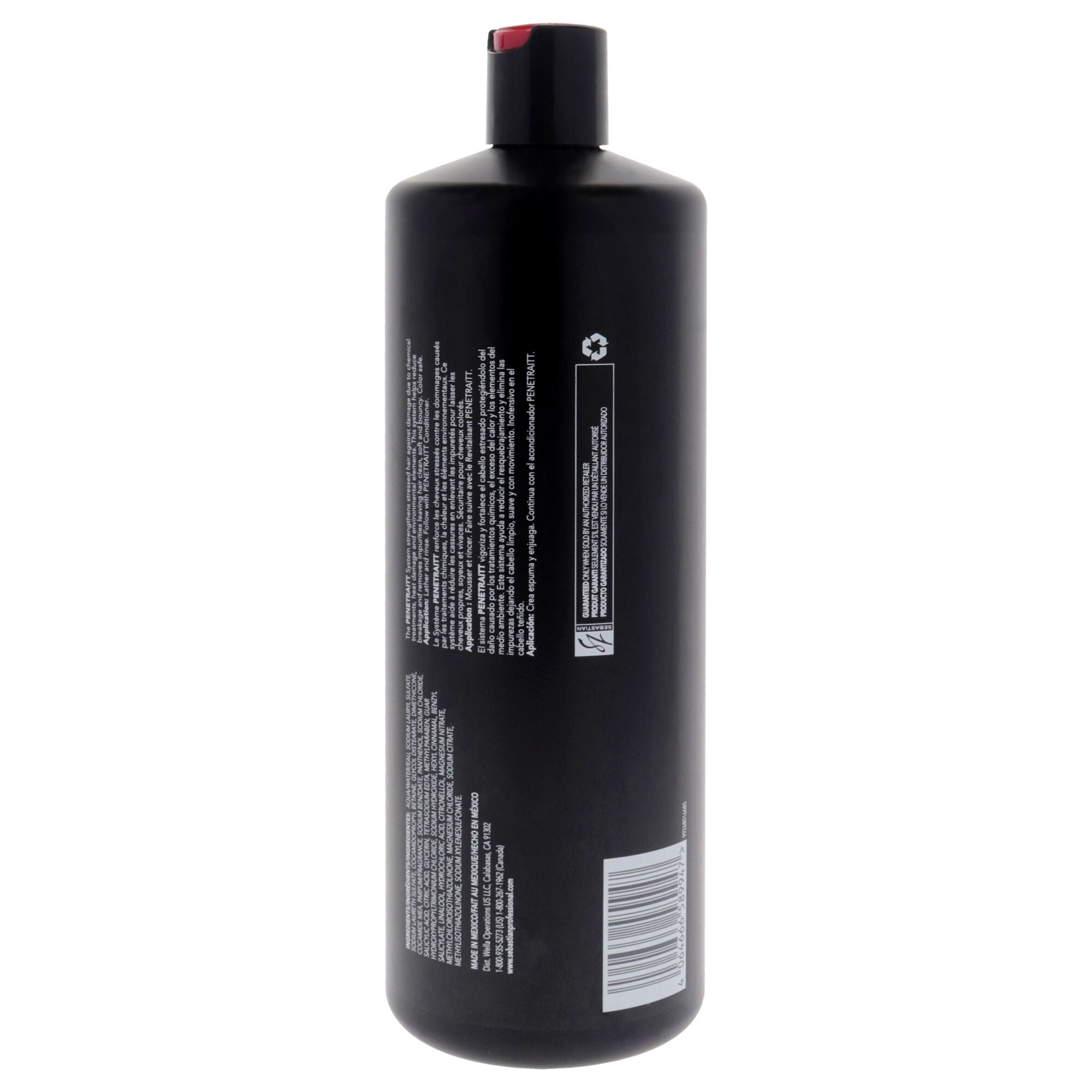 Penetraitt Strengthening and Repair Shampoo by Sebastian for Unisex - 33.8 oz Shampoo, See Description, alternate image number 2