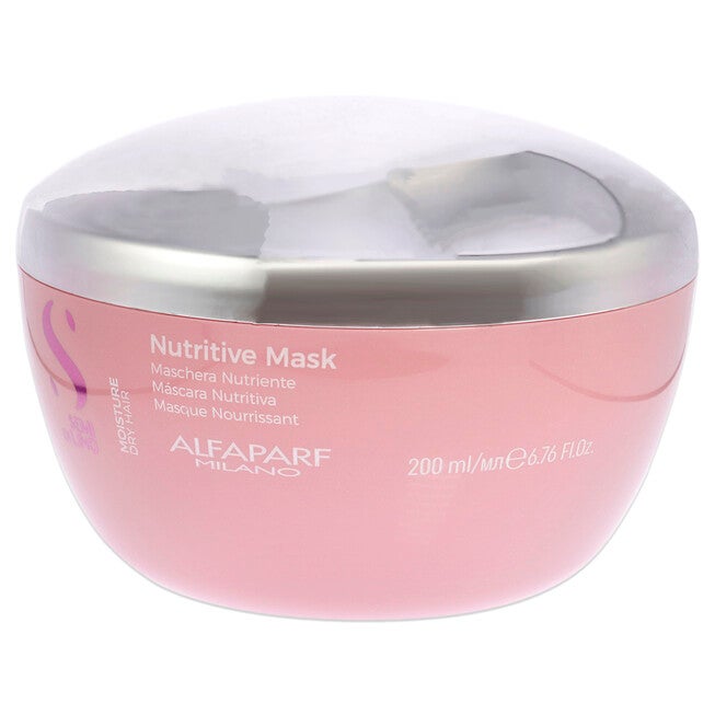 Semi Di Lino Moisture Nutritive Mask by Alfaparf Milano for Unisex - 6.76 oz Maque, See Description, hi-res image number 0