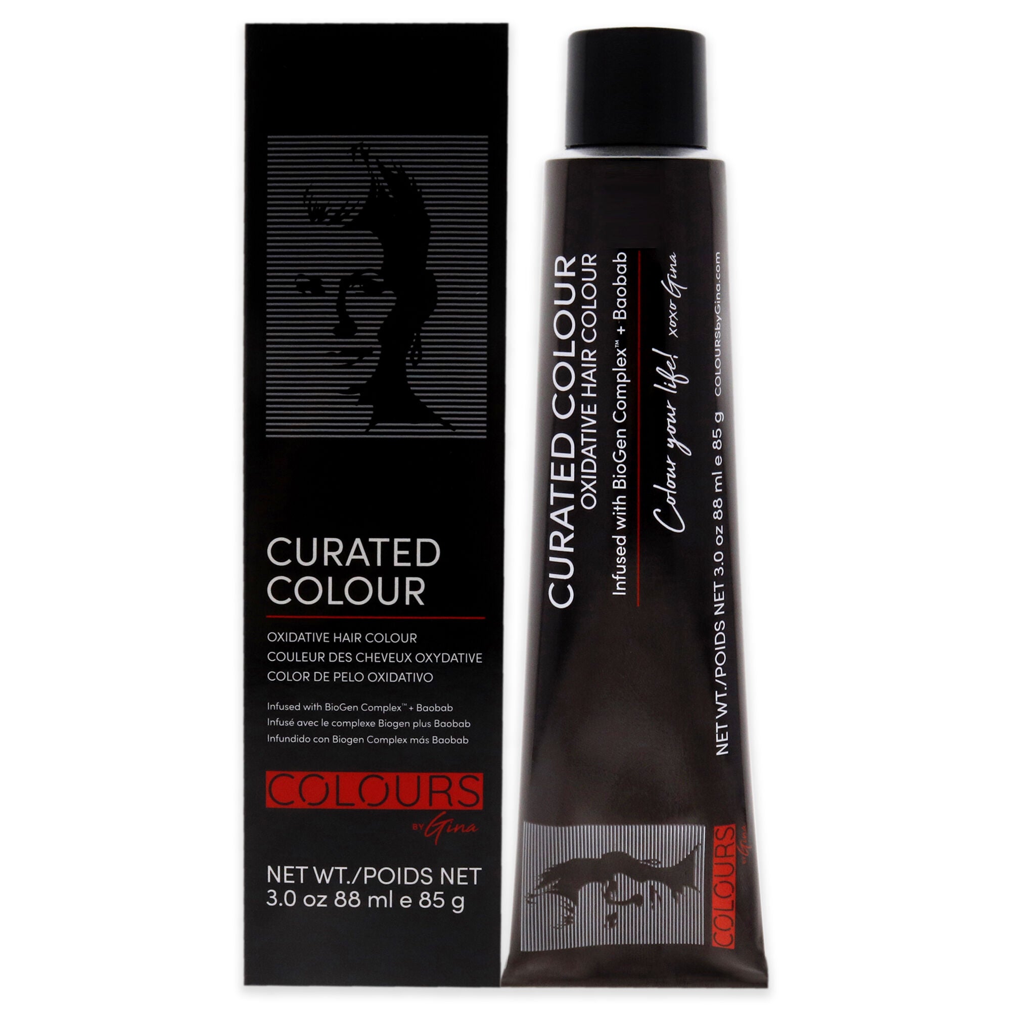 Curated Colour - 4.11-4BB Cool Brown by Colours By Gina for Unisex - 3 oz Hair Color, See Description, hi-res image number 0