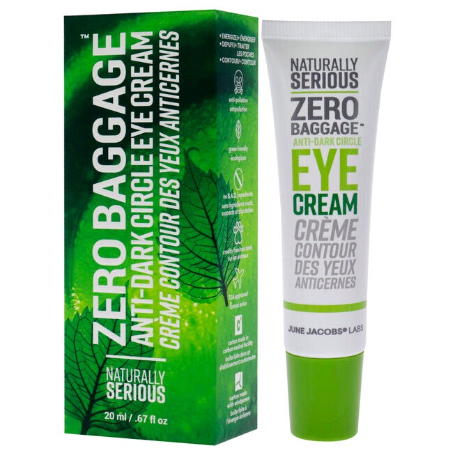 Zero Baggage Anti-Dark Circle Eye Cream by Naturally Serious for Unisex - 0.67 oz Eye Cream, NA, alternate image number null