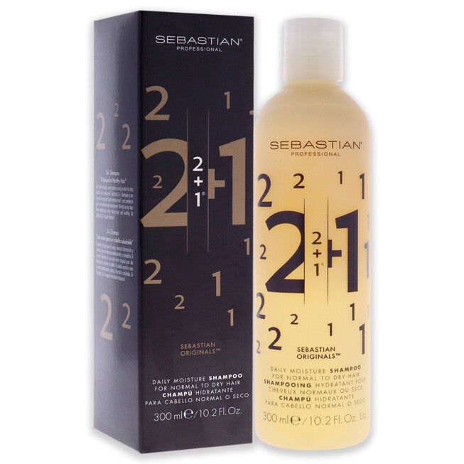 2 Plus 1 Daily Moisture Shampoo by Sebastian for Unisex - 10.2 oz Shampoo, , alternate image number 7