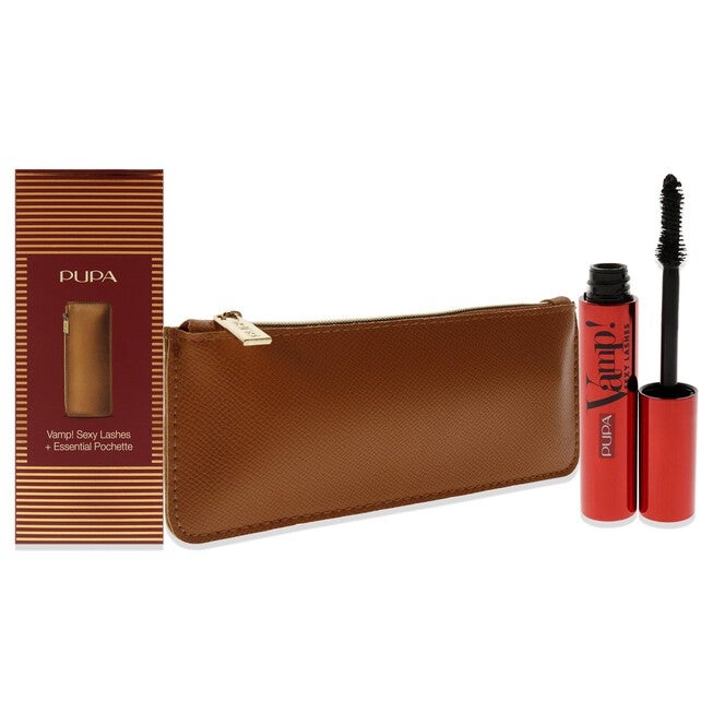 Vamp! Sexy Lashes Kit by Pupa Milano for Women - 2 Pc 0.40oz Vamp! Sexy Lashes Mascara - 011 Black, Bag, See Description, hi-res image number 0