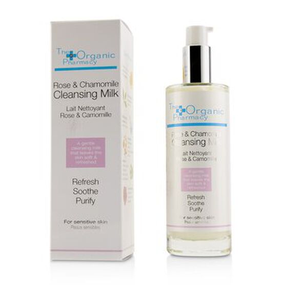 Rose & Chamomile Cleansing Milk - For Sensitive Sk, , alternate image number null