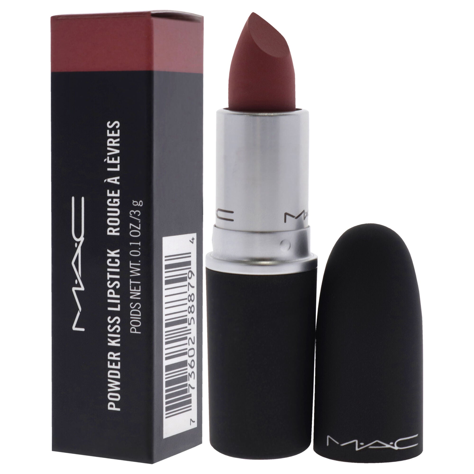 Powder Kiss Lipstick - 930 Brickthrough by MAC for Women - 0.10 oz Lipstick, See Description, alternate image number 3