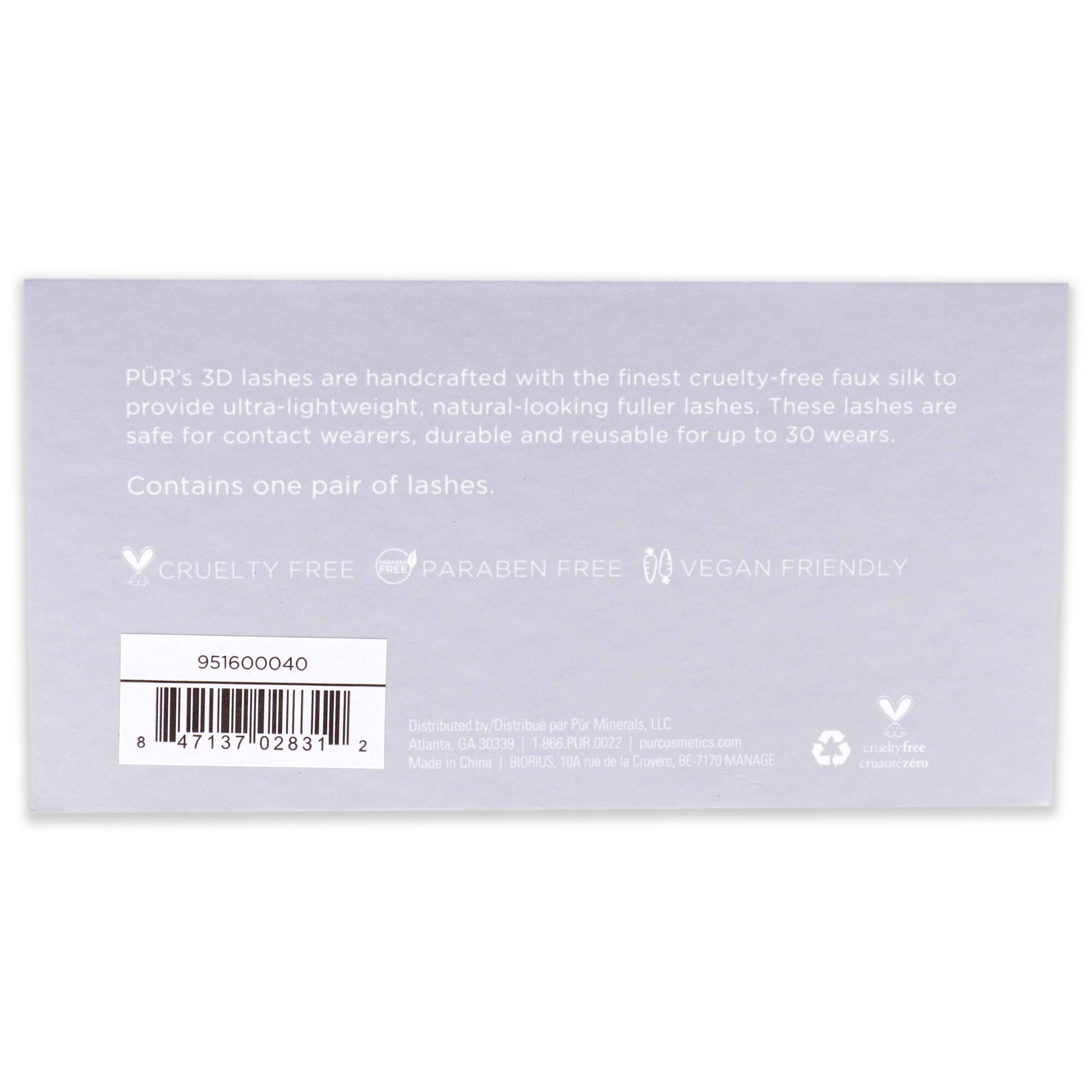 Pro Eyelashes - Socialite by Pur Cosmetics for Women - 1 Pair Eyelashes, See Description, alternate image number 1