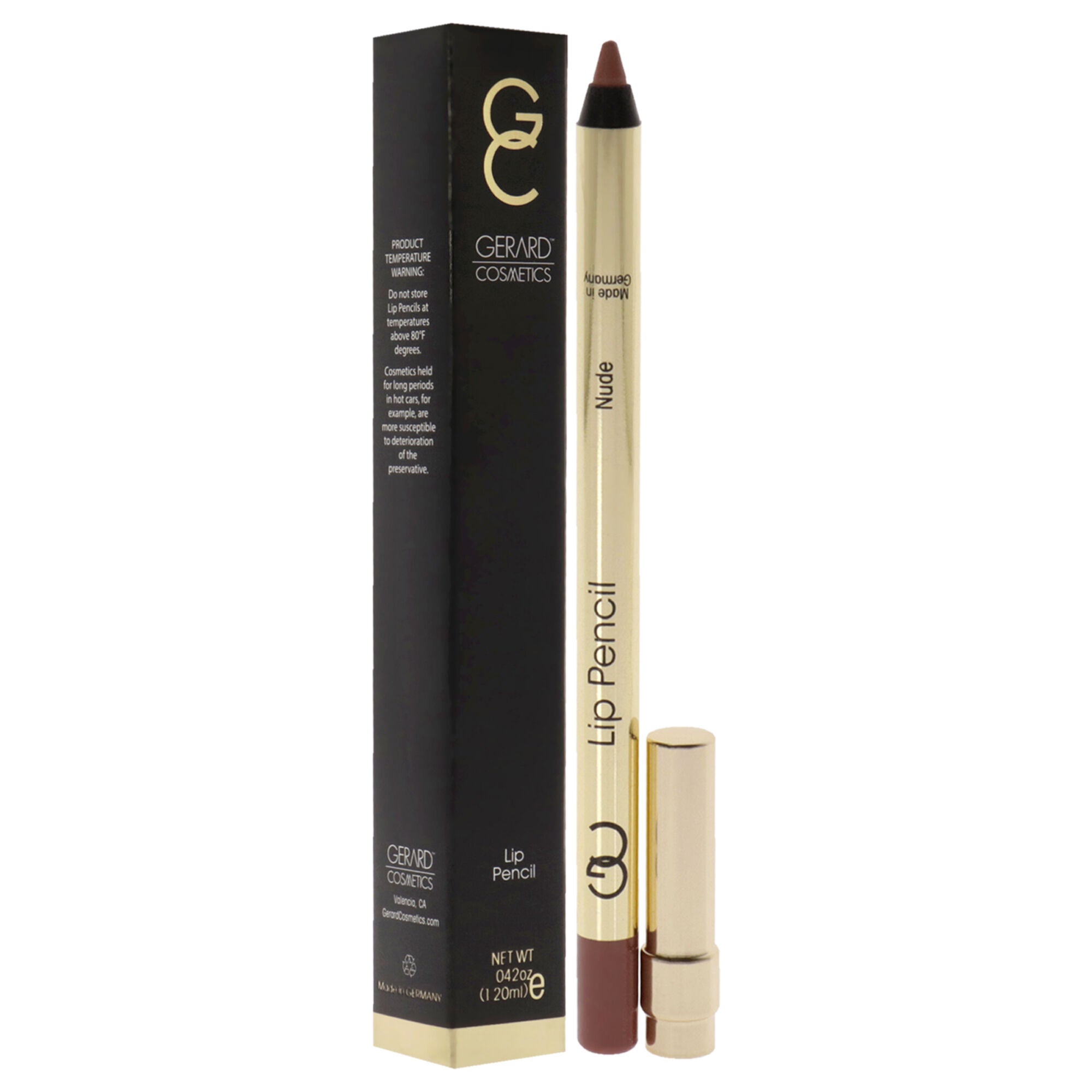 Lip Pencil - Nude by Gerard Cosmetic for Women - 0.04 oz Lip Pencil, See Description, alternate image number 2
