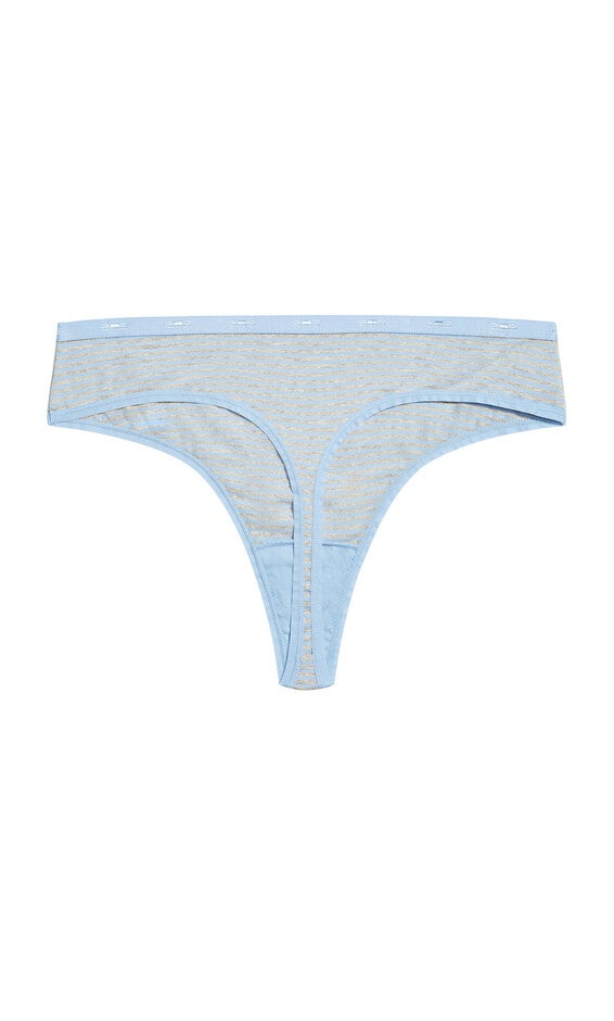 Fashion Cotton Thong - blue stripe, , alternate image number null