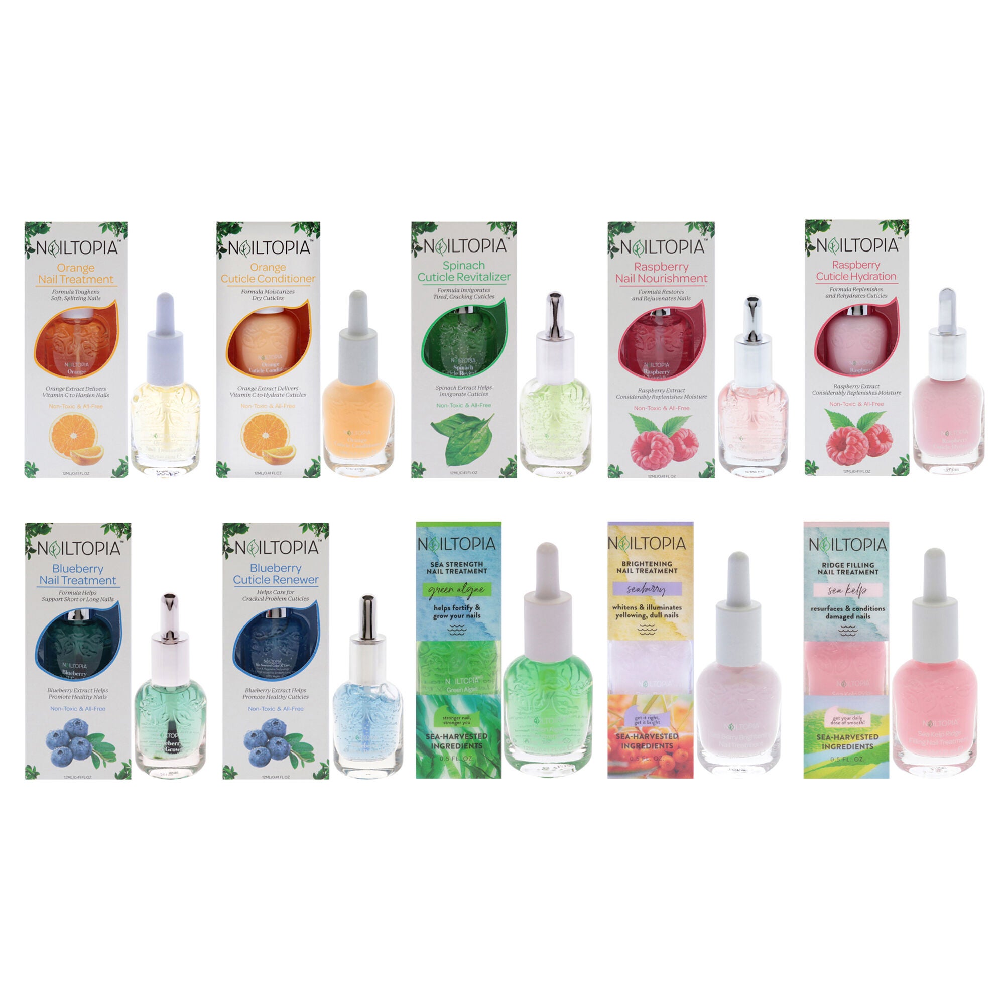 Nailtopia NailTreatment Kit by Nailtopia for Women - 10 Pc Kit, See Description, hi-res image number 0