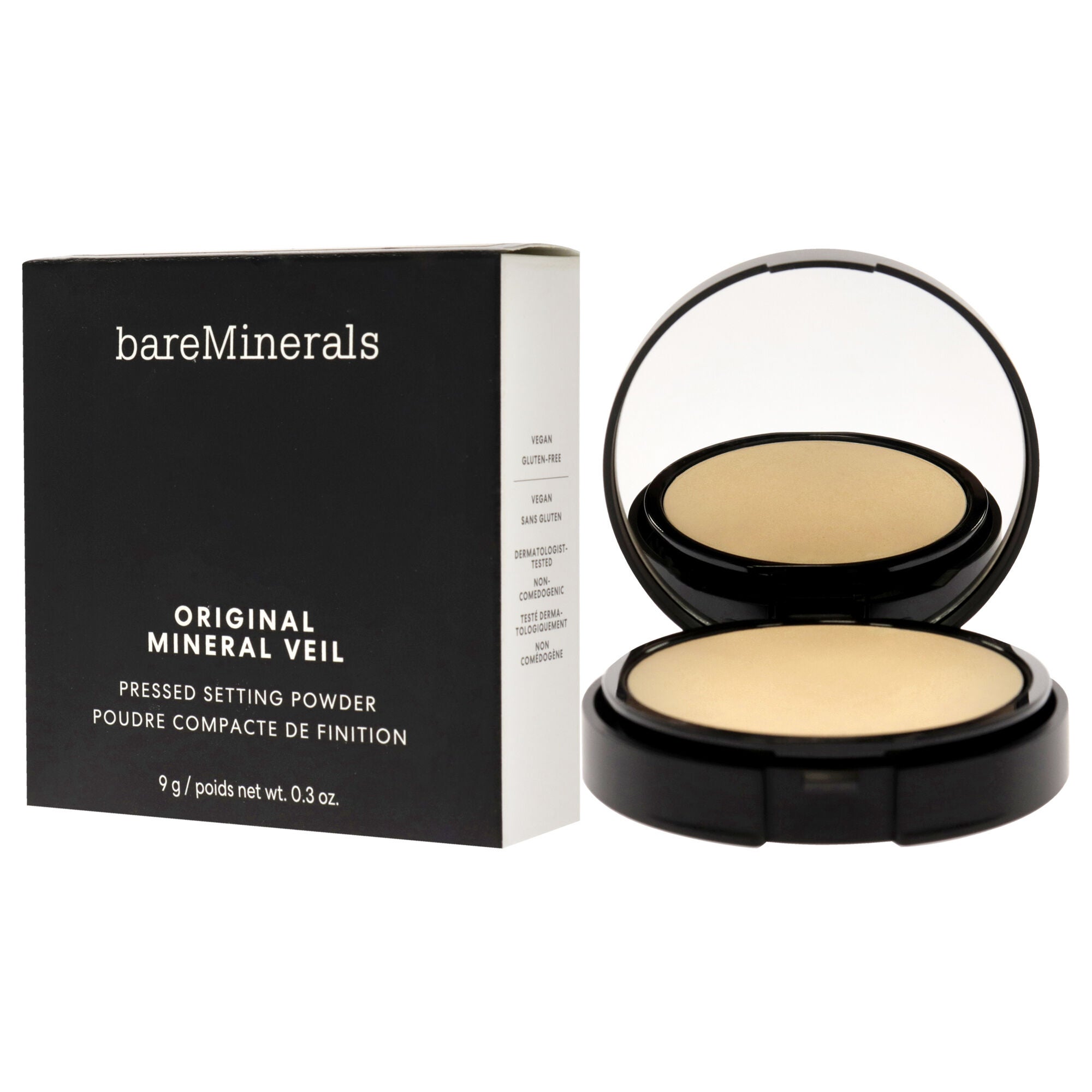 Original Mineral Veil Pressed Setting Powder - Sheer Medium by bareMinerals for Women - 0.3 oz Powder, Brown, alternate image number 3