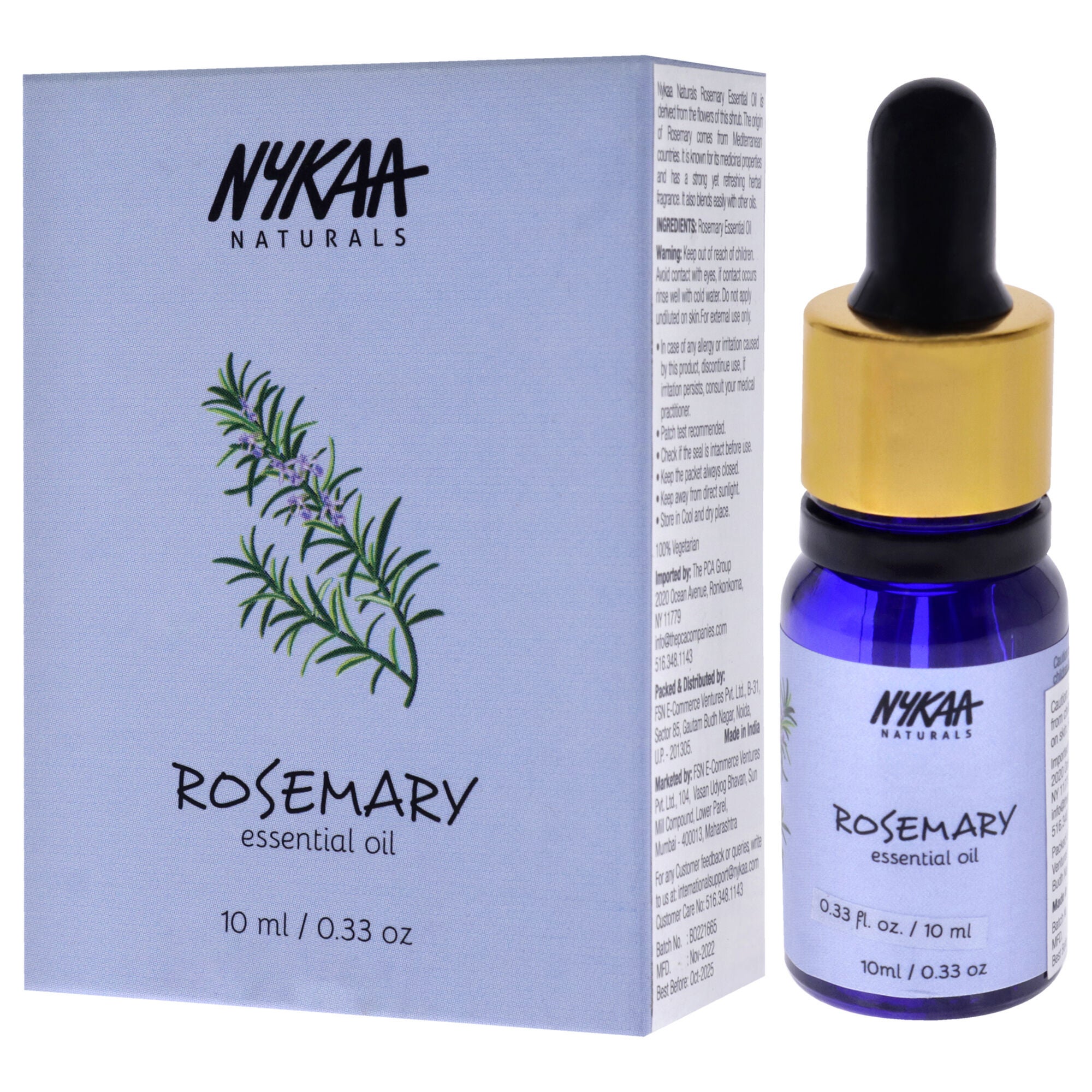Essential Oil - Rosemary by Nykaa Naturals for Women - 0.33 oz Oil, See Description, alternate image number 3