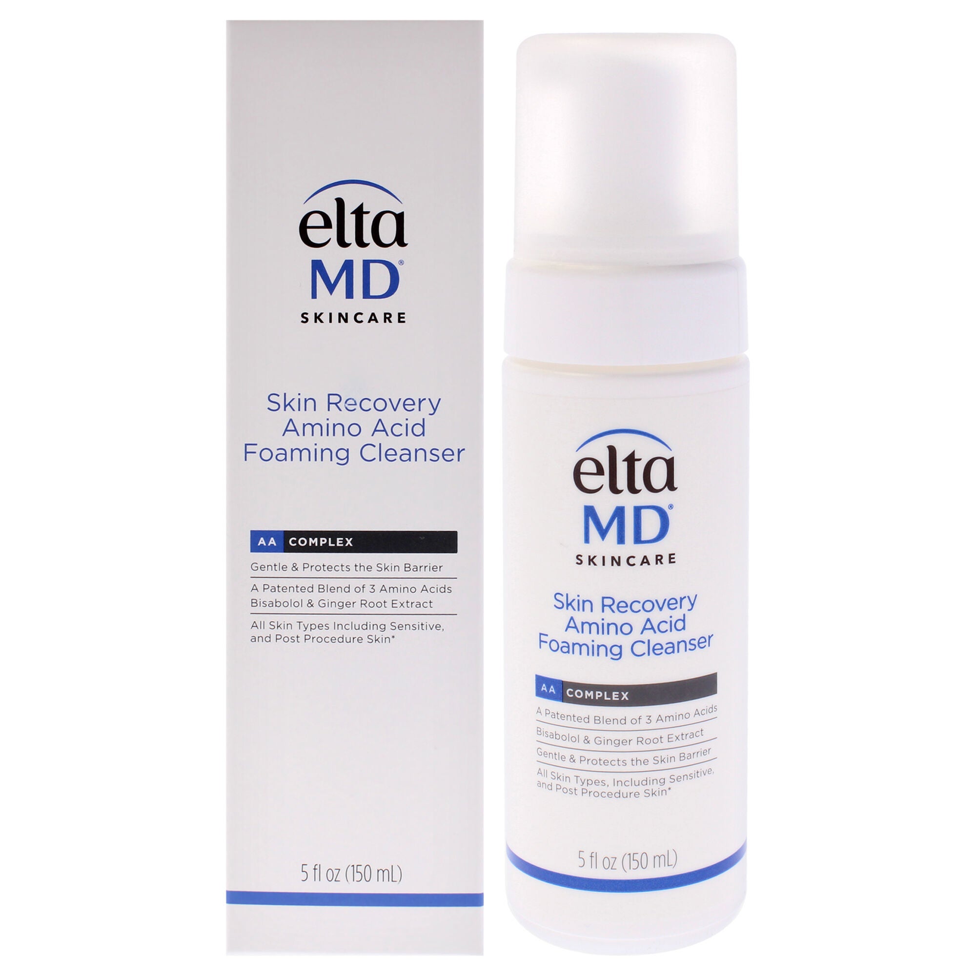 Skin Recovery Amino Acid Foaming Cleanser by EltaMD for Unisex - 5 oz Cleanser, White, hi-res image number 0