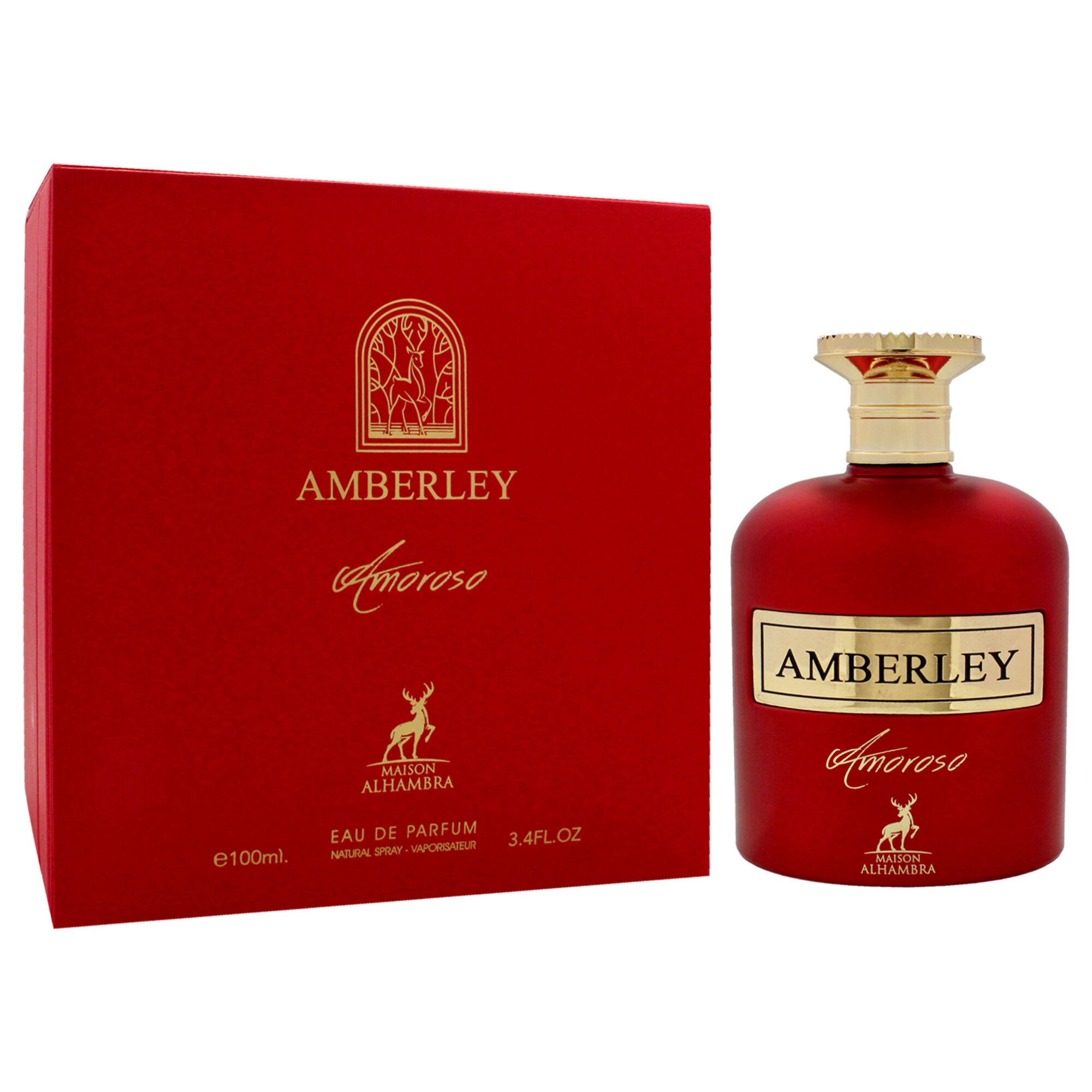 Amberley - Amoroso by Maison Alhambra for Unisex - 3.4 oz EDP Spray, Clear, alternate image number 2