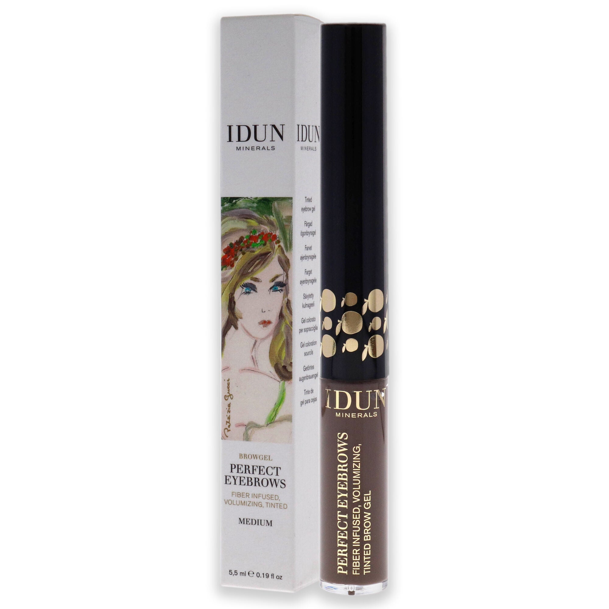 Perfect Eyebrows Gel - 302 Medium by Idun Minerals for Women - 0.19 oz Eyebrow, See Description, alternate image number 3