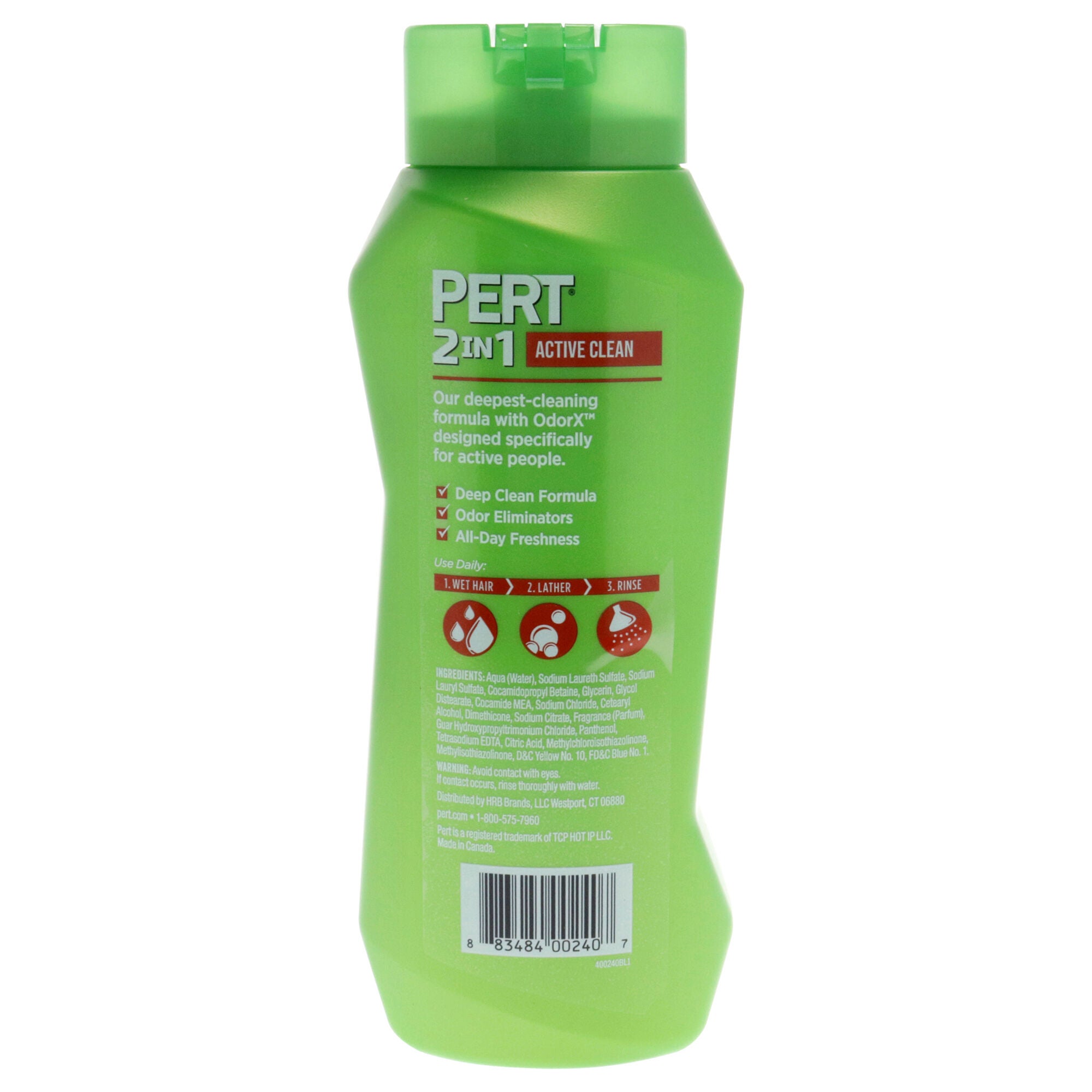 2 in 1 Active Clean Shampoo and Conditioner by Pert for Unisex - 25.4 oz Shampoo and Conditioner, See Description, alternate image number 2