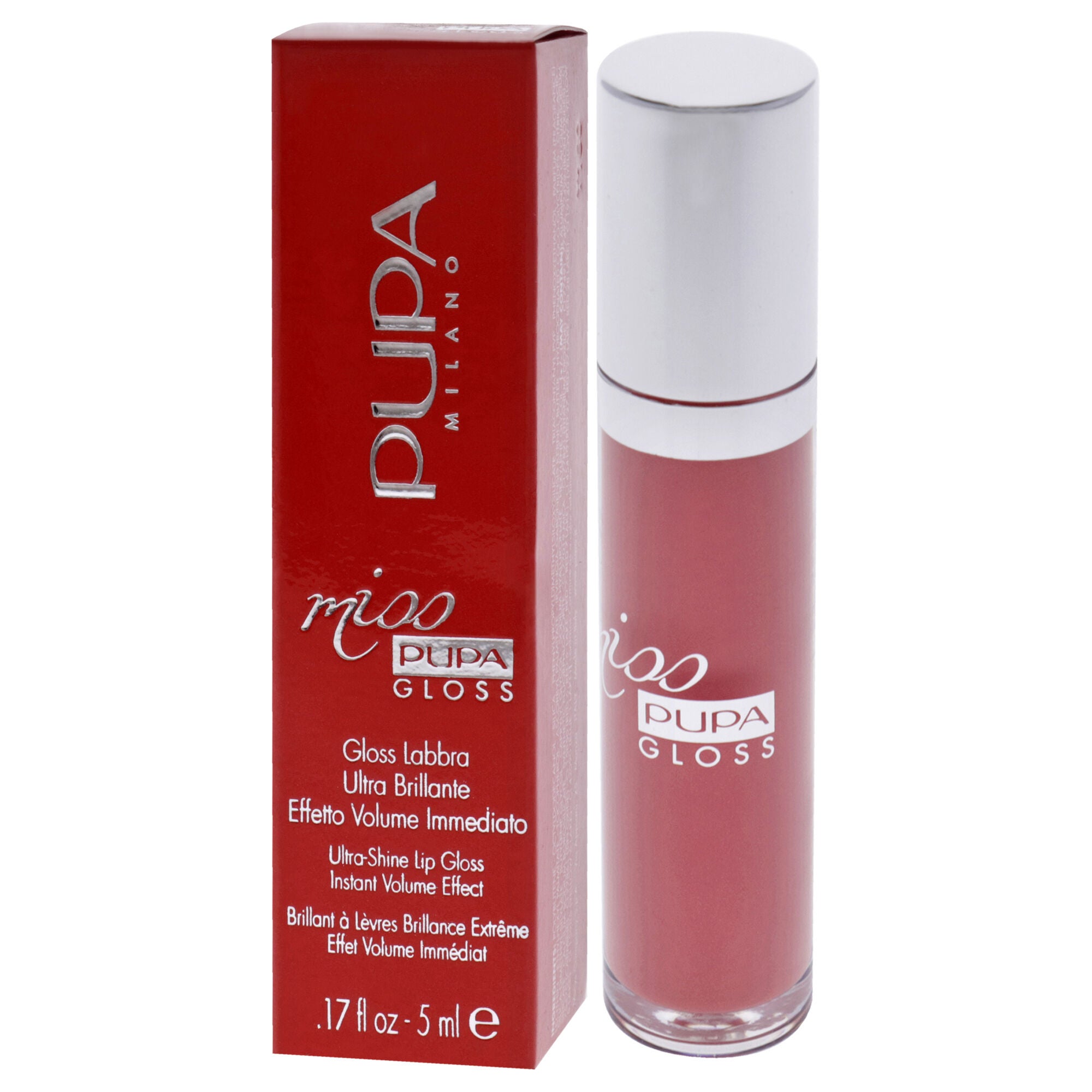 Miss Pupa Gloss Ultra-Shine Lip Gloss - 302 Ingenious Pink by Pupa Milano for Women - 0.17 oz Lip Gloss, See Description, alternate image number 3