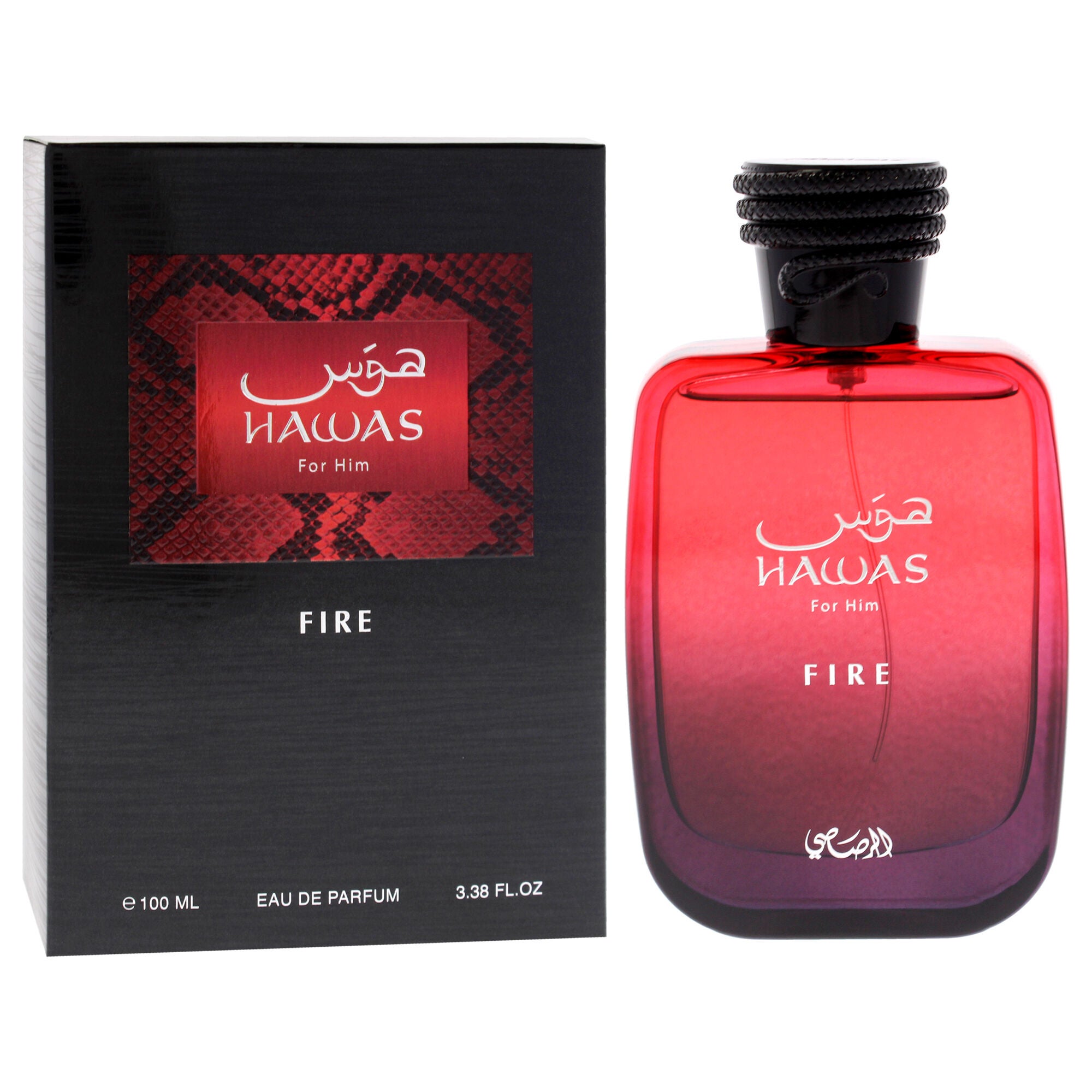 Hawas Collection - Hawas Fire by Rasasi for Men - 3.38 oz EDP Spray, Clear, alternate image number 2