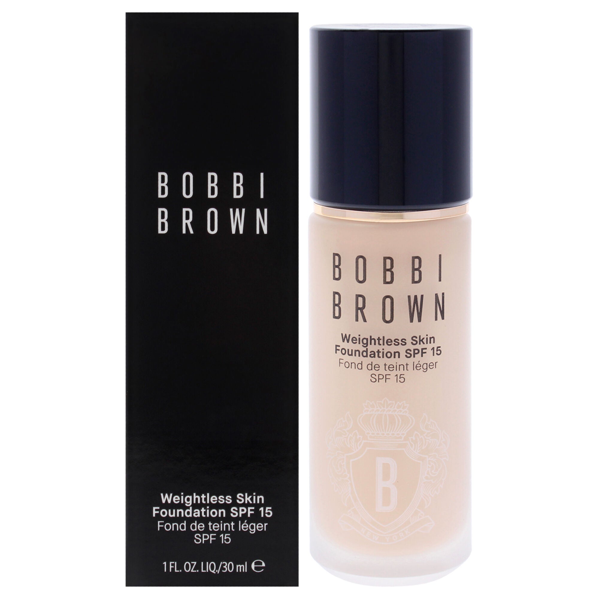 Weightless Skin Foundation SPF 15 - N-000 Neutral Alabaster by Bobbi Brown for Women - 1 oz Foundation, Brown, hi-res image number 0