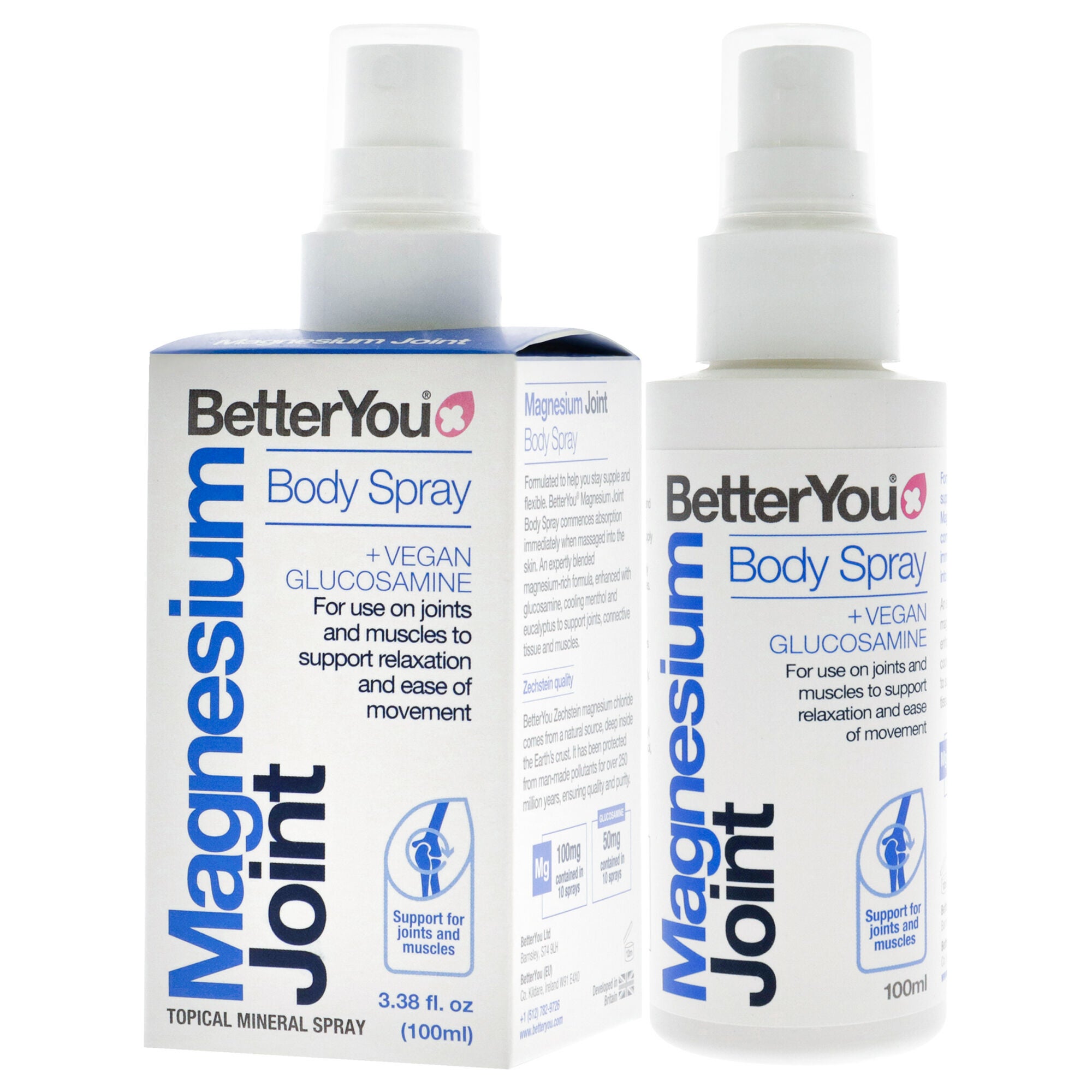 Magnesium Joint Body Spray by BetterYou for Unisex - 3.38 oz Body Spray, See Description, alternate image number 3