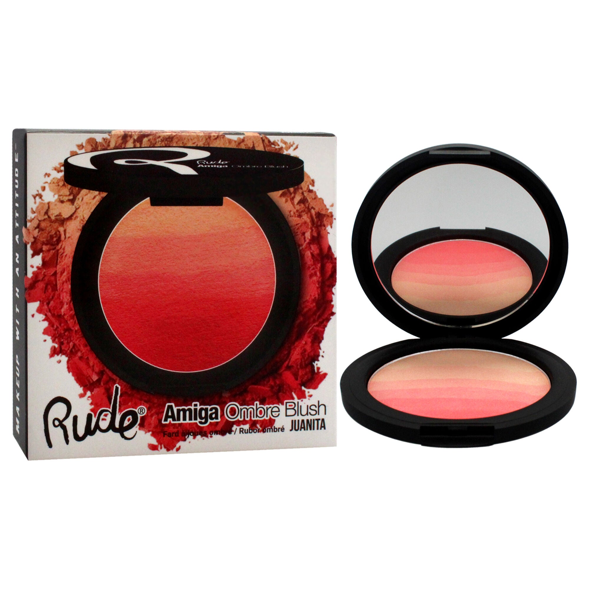 Amiga Ombre Blush - Juanita by Rude Cosmetics for Women - 0.282 oz Blush, See Description, alternate image number 2