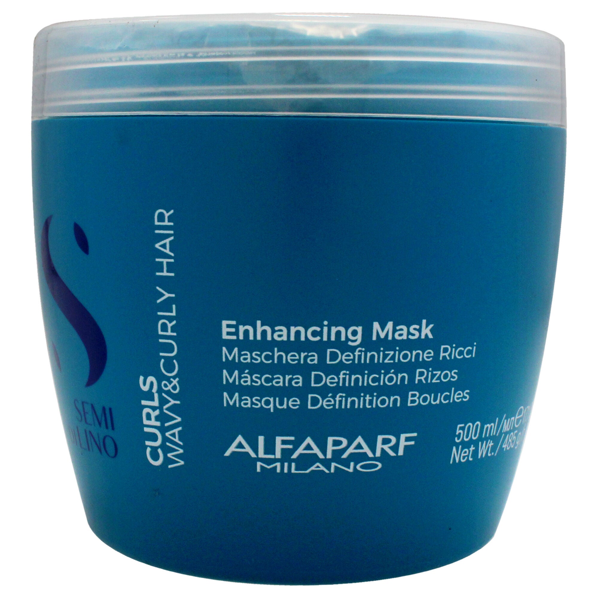 Semi Di Lino Curls Enhancing Mask by Alfaparf Milano for Unisex - 16.9 oz Masque, See Description, hi-res image number 0