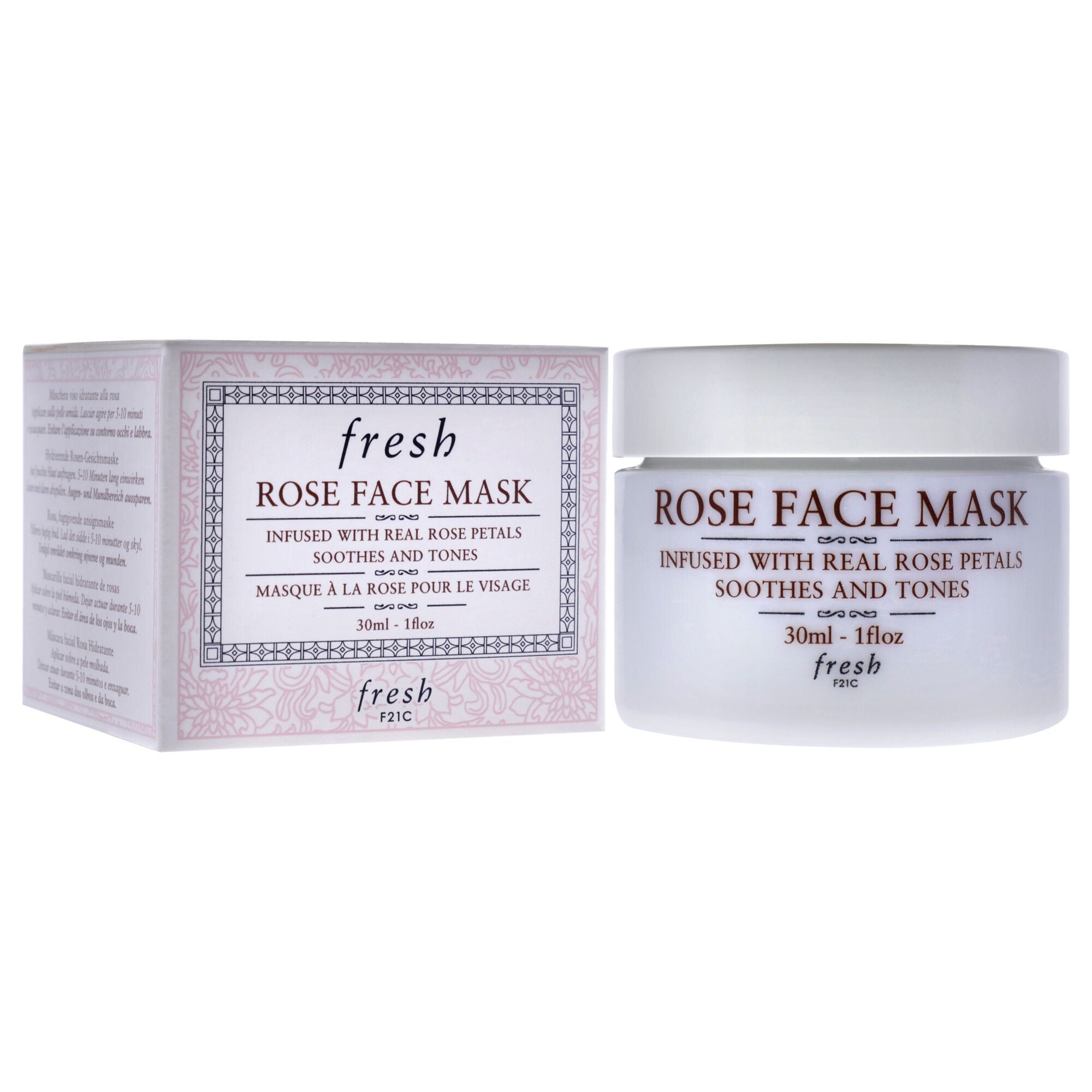 Rose Face Mask by Fresh for Women - 1 oz Mask, , alternate image number 6