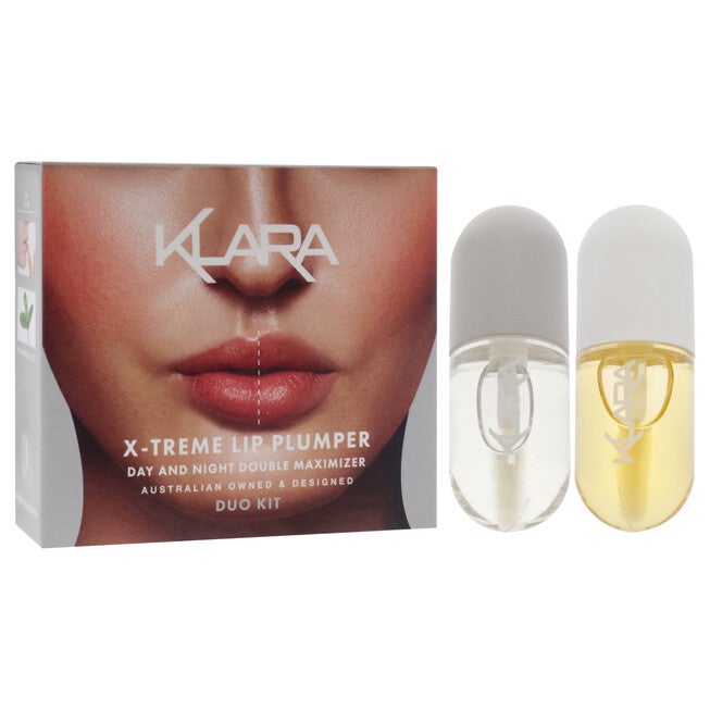 X-Treme Lip Plumper Duo by Klara for Women - 2 Pc 0.18oz Lip Maximizer Day Plumper, 0.18oz Lip Care Night treatment, See Description, alternate image number 1