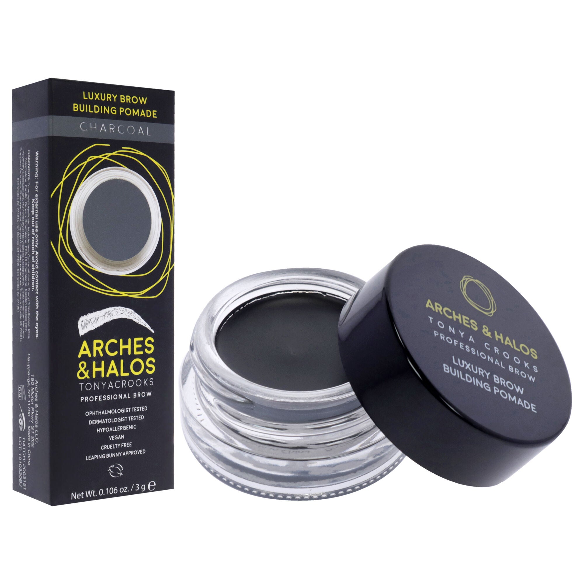 Luxury Brow Building Pomade - Charcoal by Arches and Halos for Women - 0.106 oz Pomade, See Description, alternate image number 1