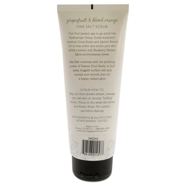 Fine Salt Scrub - Grapefruit and Blood Orange by The Cottage Greenhouse for Unisex - 10 oz Scrub, See Description, alternate image number 1