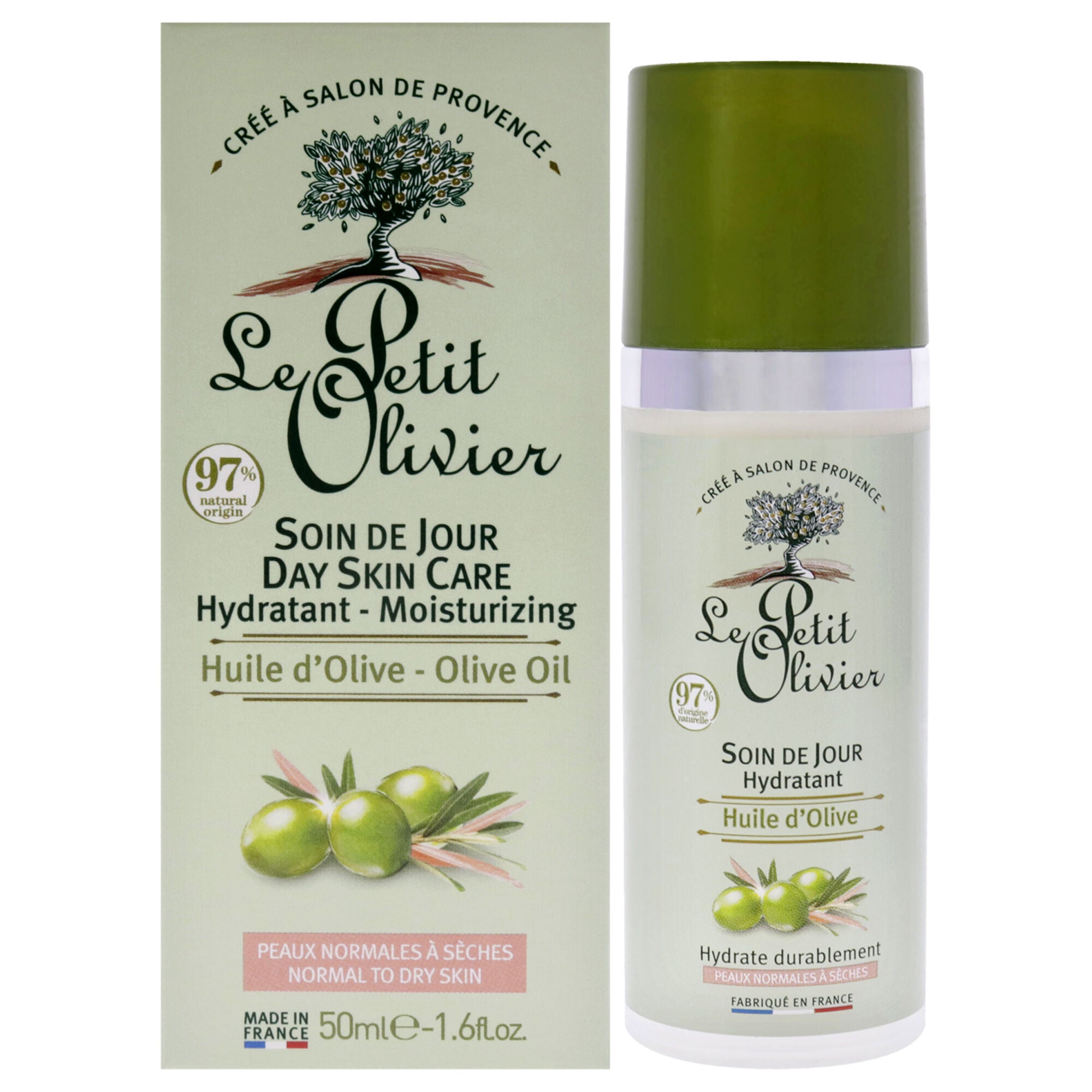 Day Skin Care Moisturizing by Le Petit Olivier for Women - 1.6 oz Moisturizer, See Description, hi-res image number 0