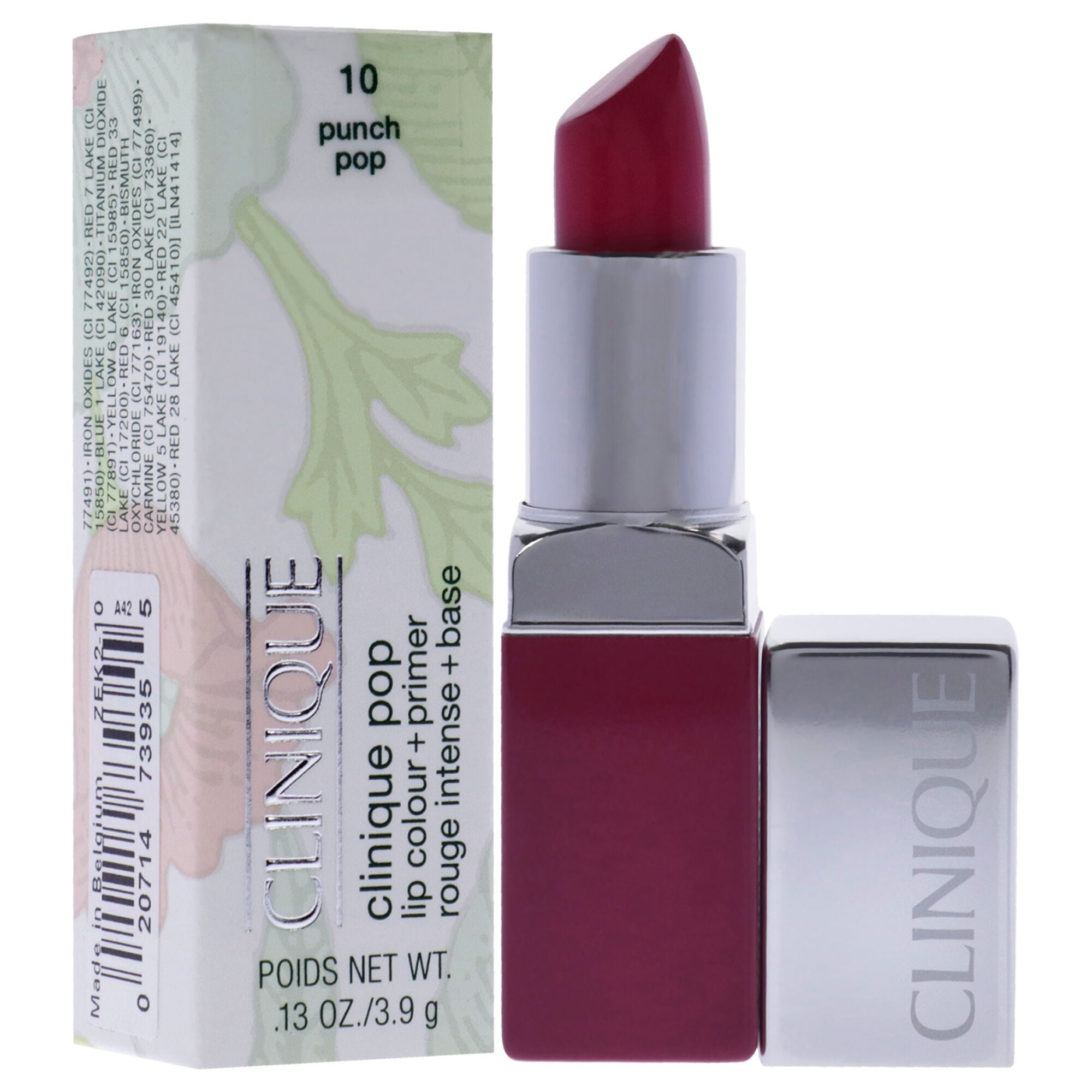 Clinique Pop Lip Colour Plus Primer - 10 Punch Pop by Clinique for Women - 0.13 oz Lipstick, See Description, alternate image number 1