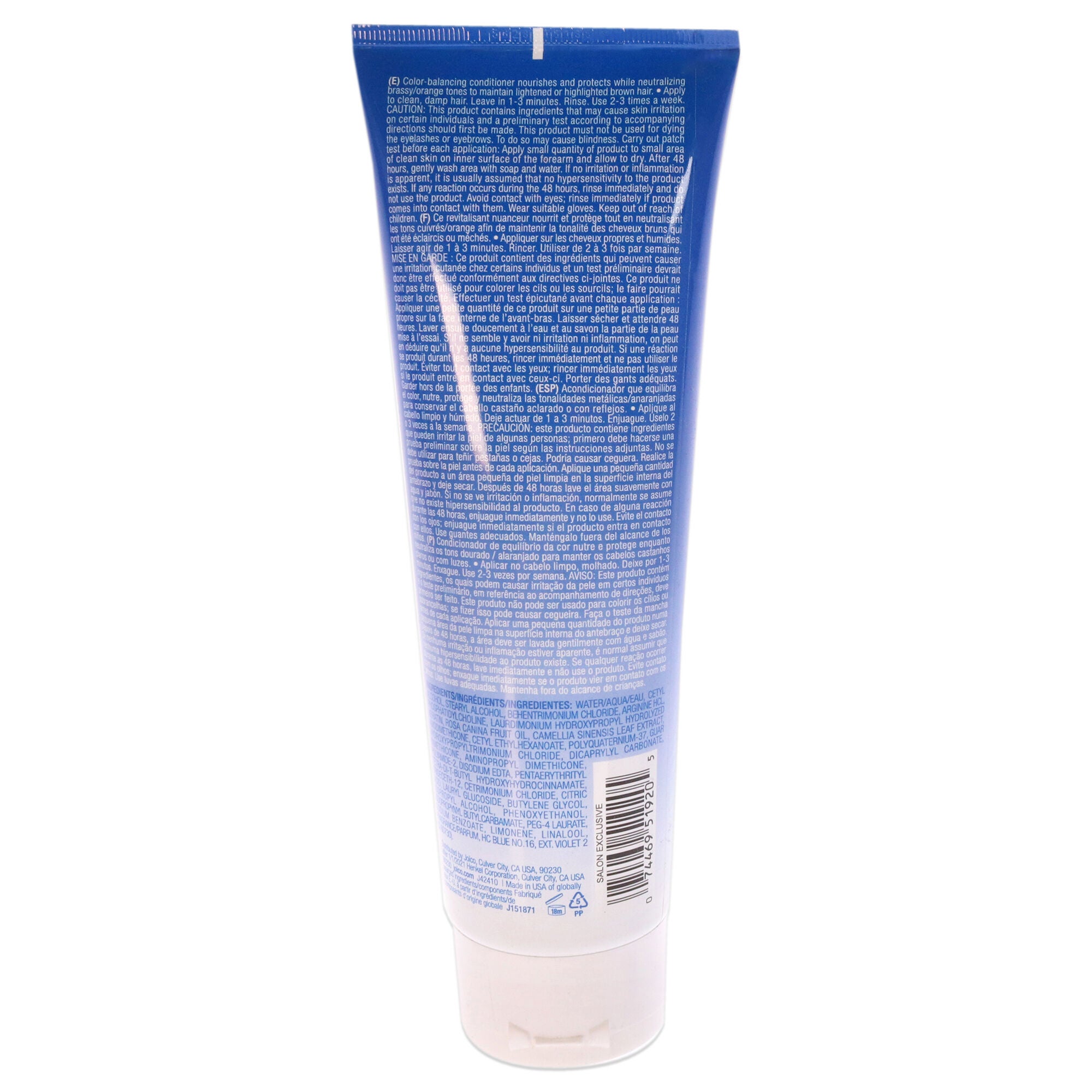 Color Balance Blue Conditioner by Joico for Unisex - 8.5 oz Conditioner, , alternate image number 4