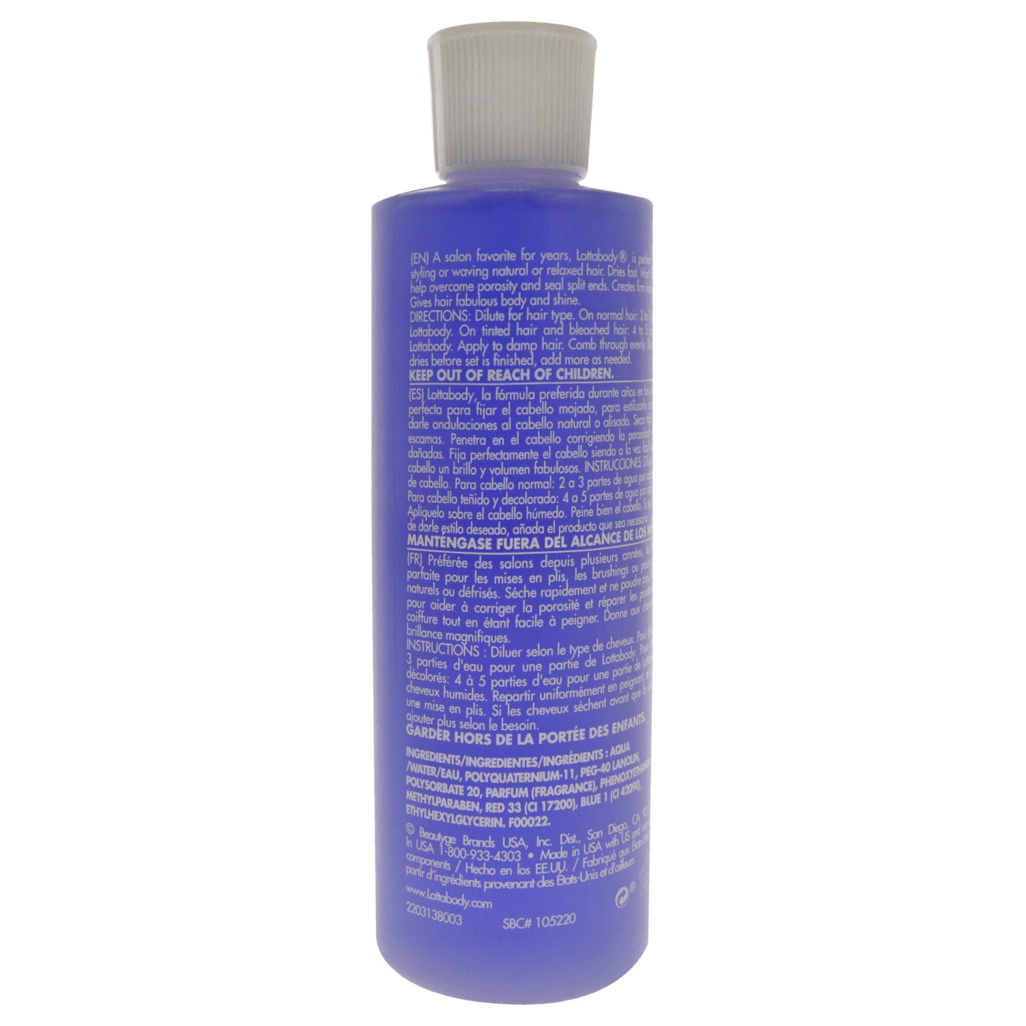 Professional Concentrated Setting Lotion by Lottabody for Unisex - 8 oz Lotion, See Description, alternate image number 1