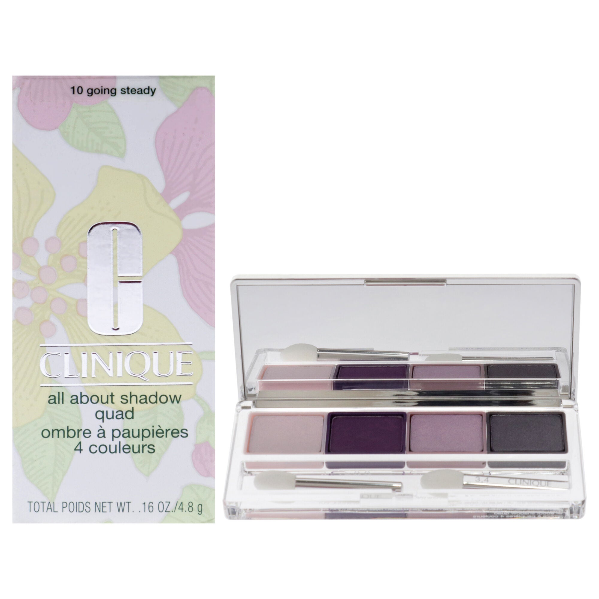 All About Shadow Quad - 10 Going Steady by Clinique for Women - 0.16 oz Eye Shadow, See Description, hi-res image number 0