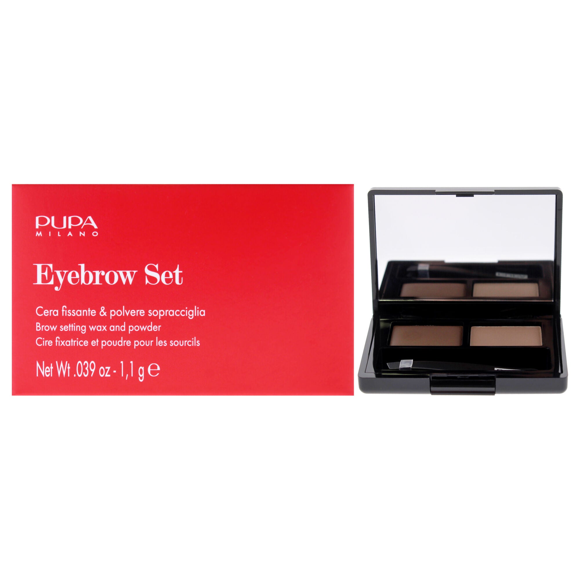 Eyebrow Design Set - 002 Brown by Pupa Milano for Women - 0.039 oz Eyebrow, See Description, hi-res image number 0