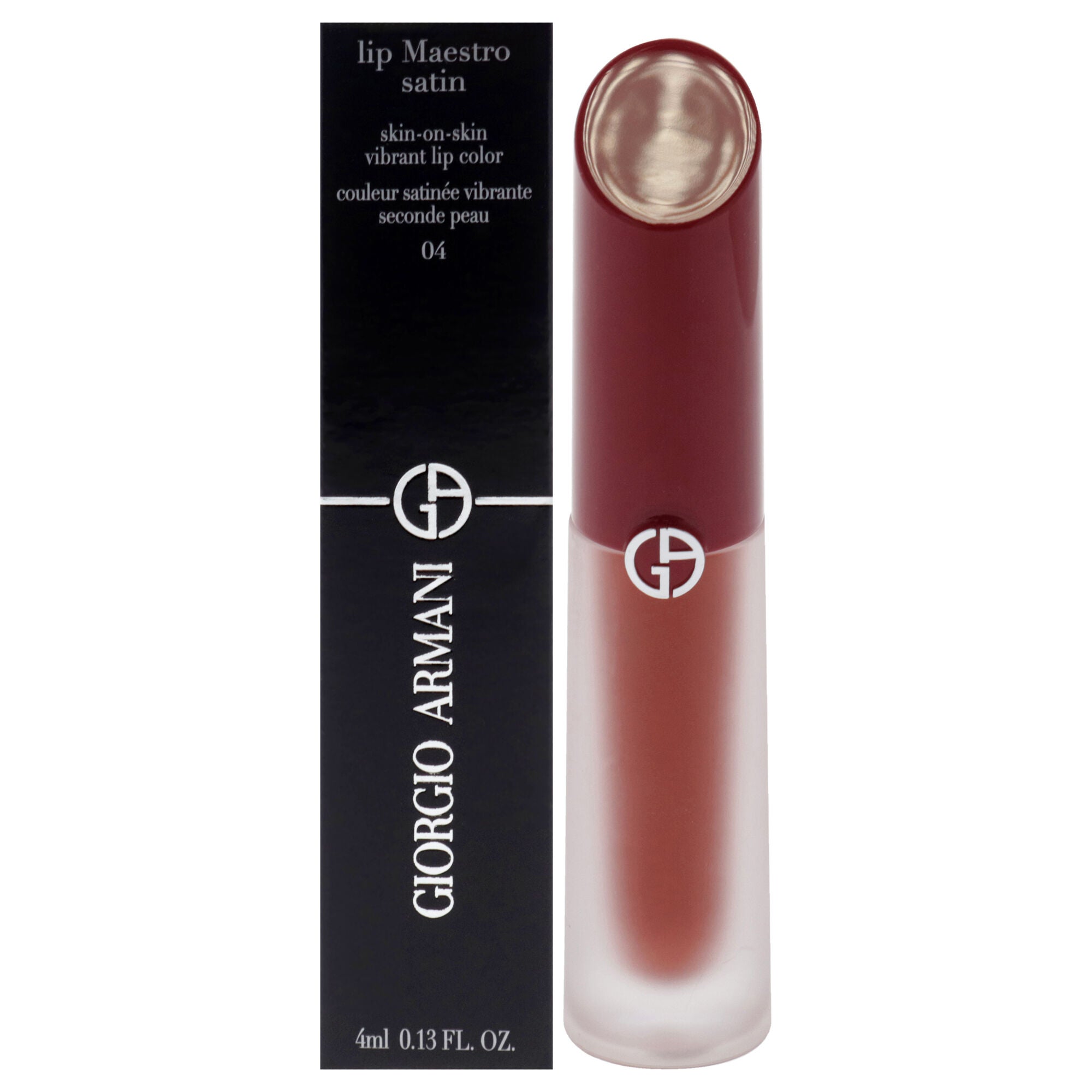 Lip Maestro Satin Lipstick - 04 Live Concert by Giorgio Armani for Women - 0.13 oz Lipstick, See Description, hi-res image number 0