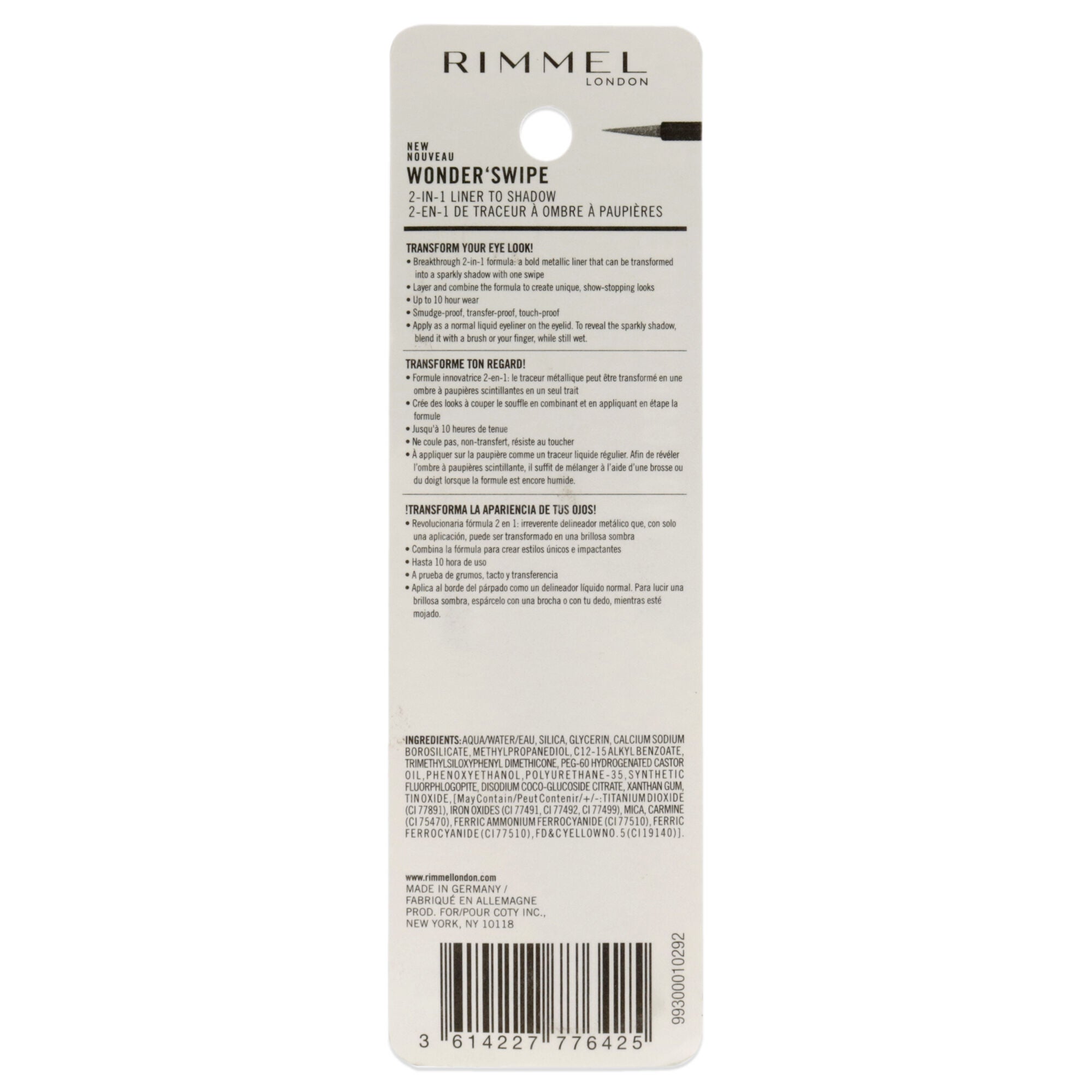Wonder Swipe 2-in-1 Liner to Shadow - 002 Instafamous by Rimmel London for Women - 0.058 oz Eyeliner, , alternate image number 4