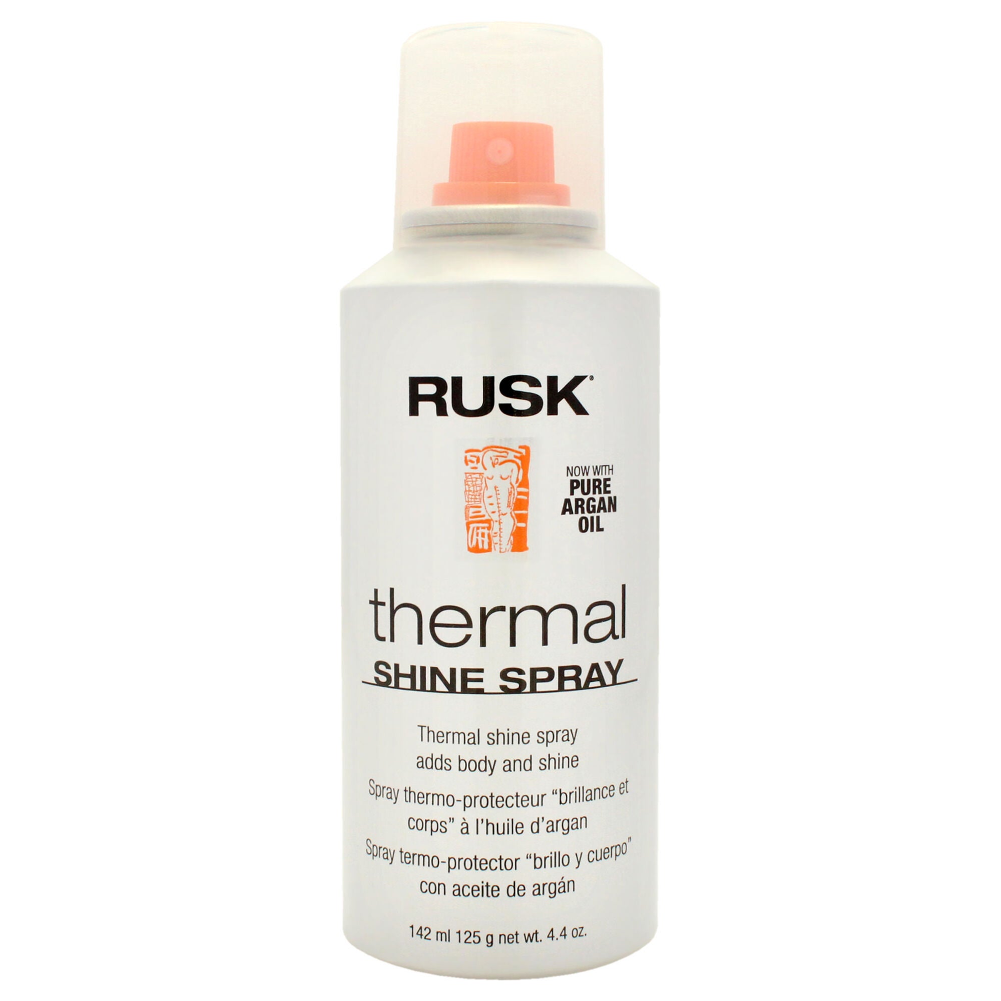 Thermal Shine Spray by Rusk for Unisex - 4.4 oz Hair Spray, See Description, hi-res image number 0