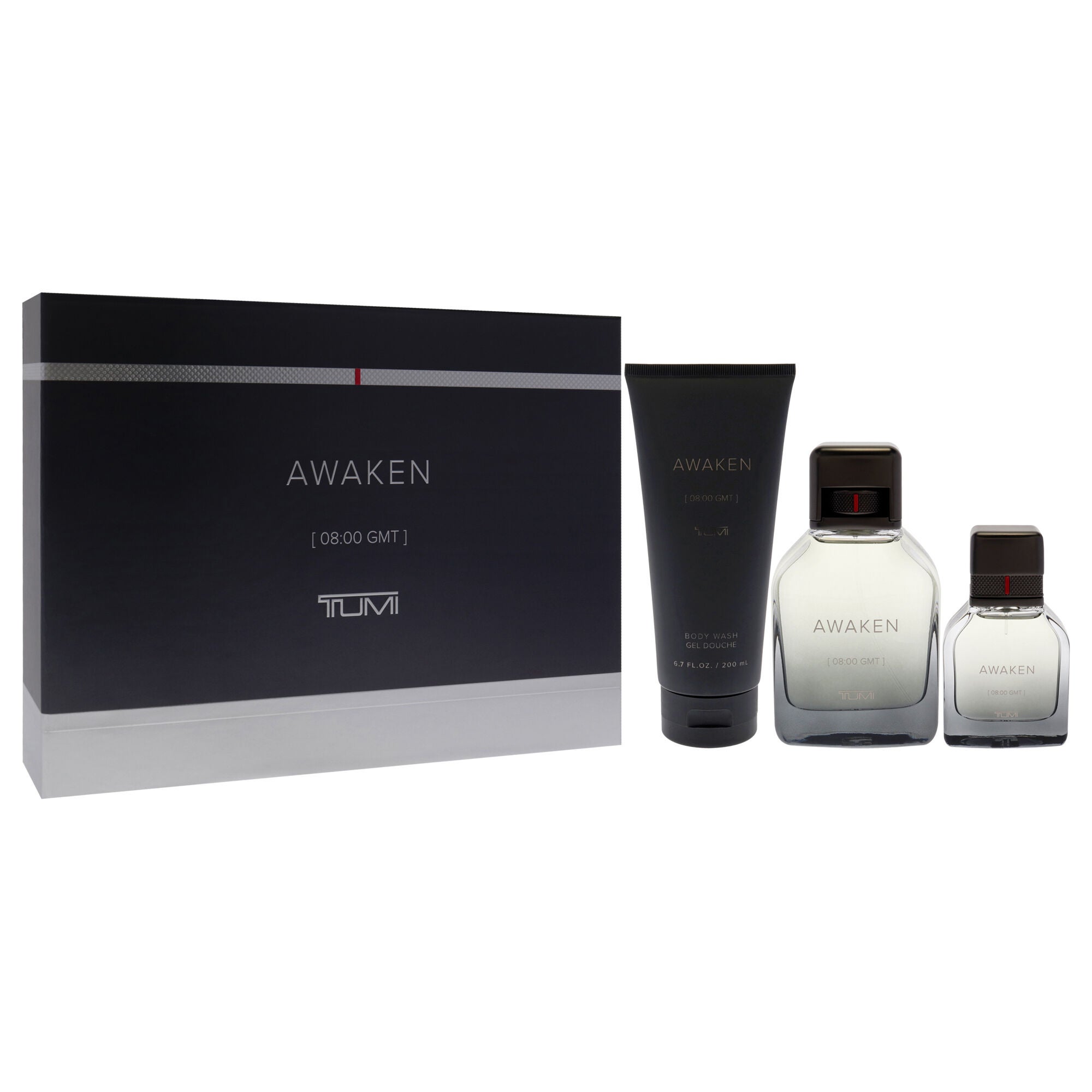 Awaken by Tumi for Men - 3 Pc Gift Set 3.4oz EDP Spray, 1oz EDP Spray, 6.7oz Body Wash, See Description, alternate image number 1